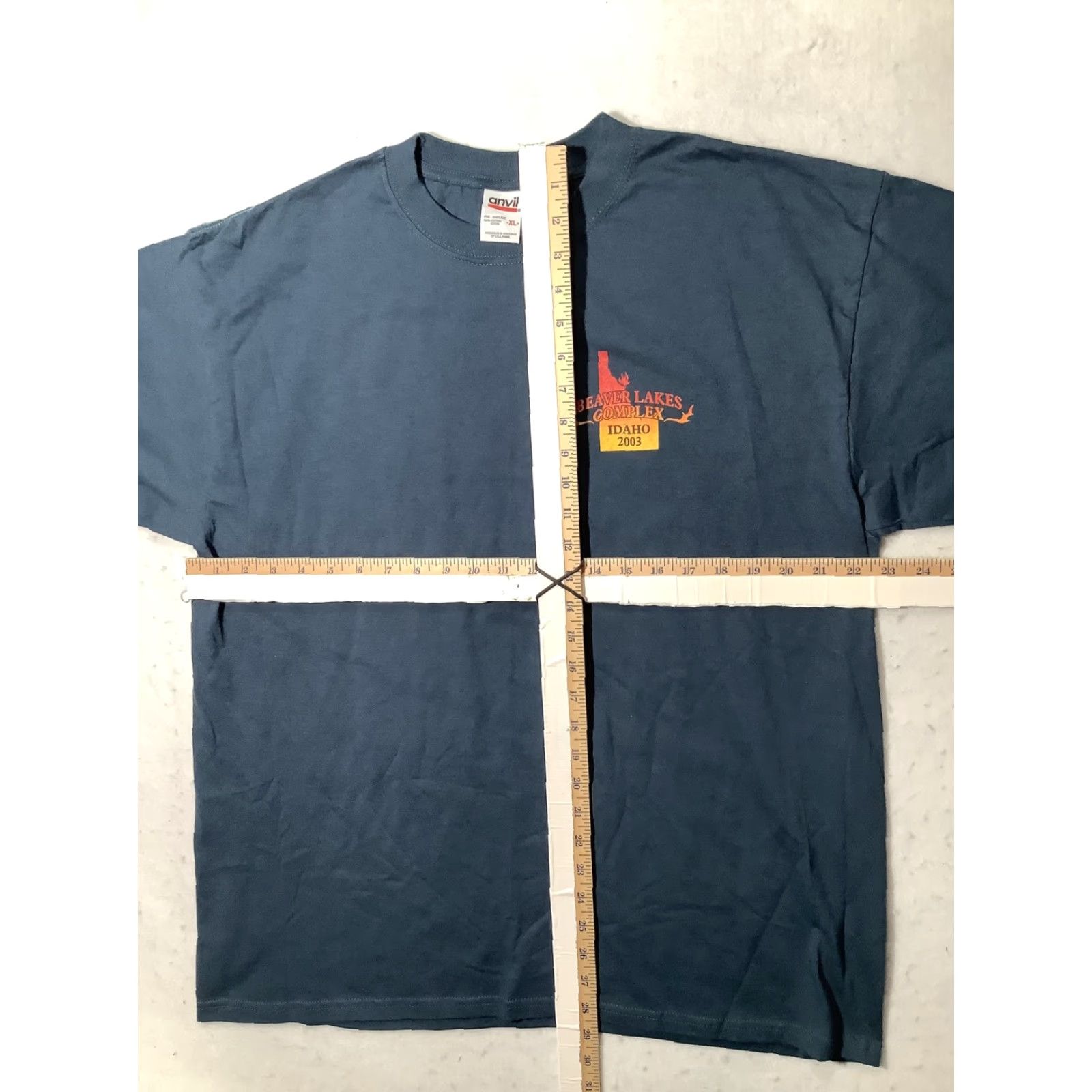 Anvil VINTAGE Beaver Lakes Complex Shirt Mens XL Idaho 2003 Wildfire Clearwater 00s Shirt Mens XL Blue Idaho 2003 Wildfire Clearwater 00s Size US XL / EU 56 / 4 - 4 Thumbnail