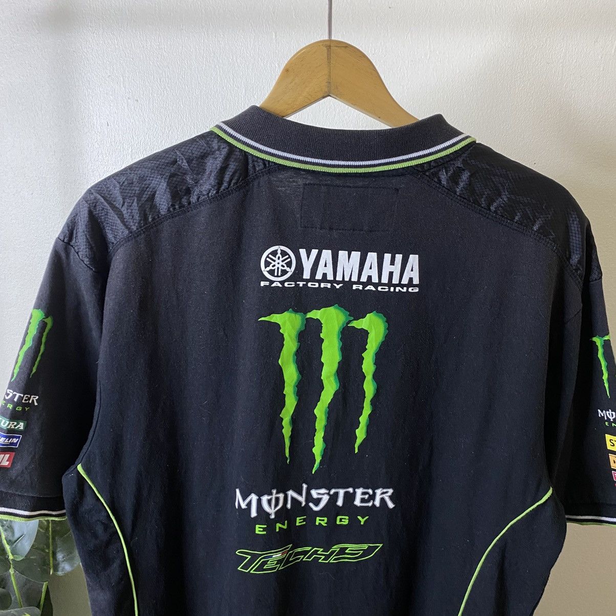 Yamaha Vintage Y2K Yamaha Factory Racing x Monster Racing Polo Tee Size US L / EU 52-54 / 3 - 10 Thumbnail