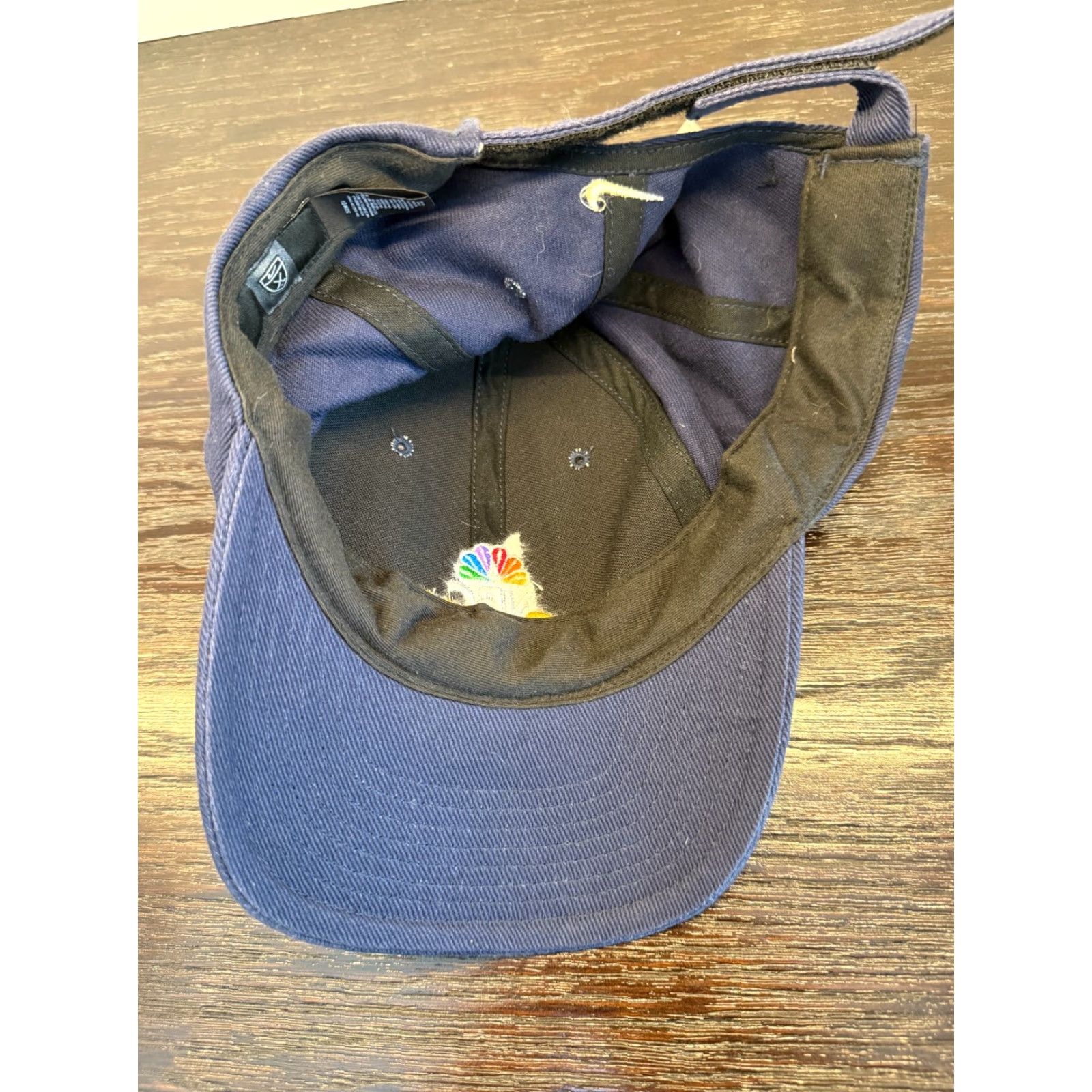 Nike VINTAGE Nike NBC SPORTS Hat One Size Blue Adjustable Twill Strapback Golf Mens Summer 90s Retro Sports Men Size ONE SIZE - 6 Thumbnail
