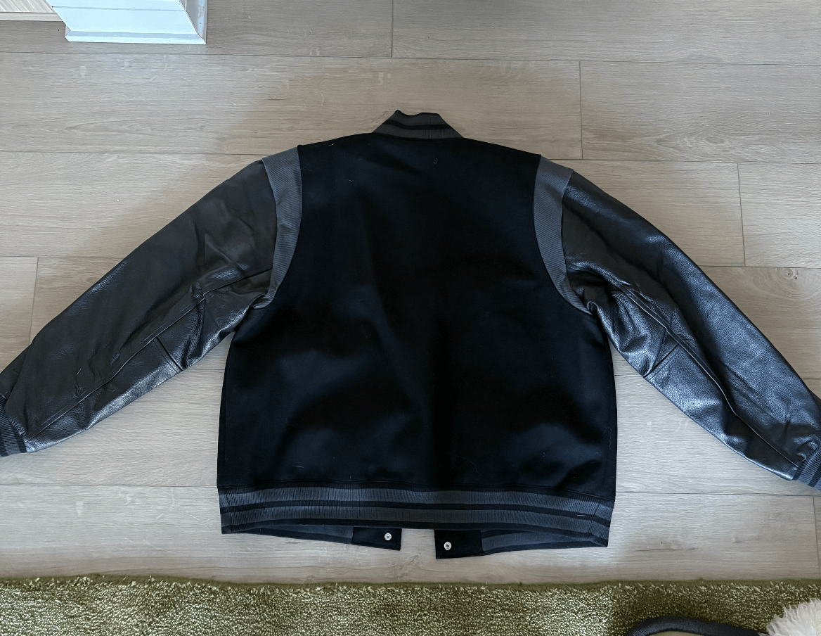 Nike Nike Oversized Wool Destroyer Leather Varsity Jacket Black Size S / US 4 / IT 40 - 2 Thumbnail