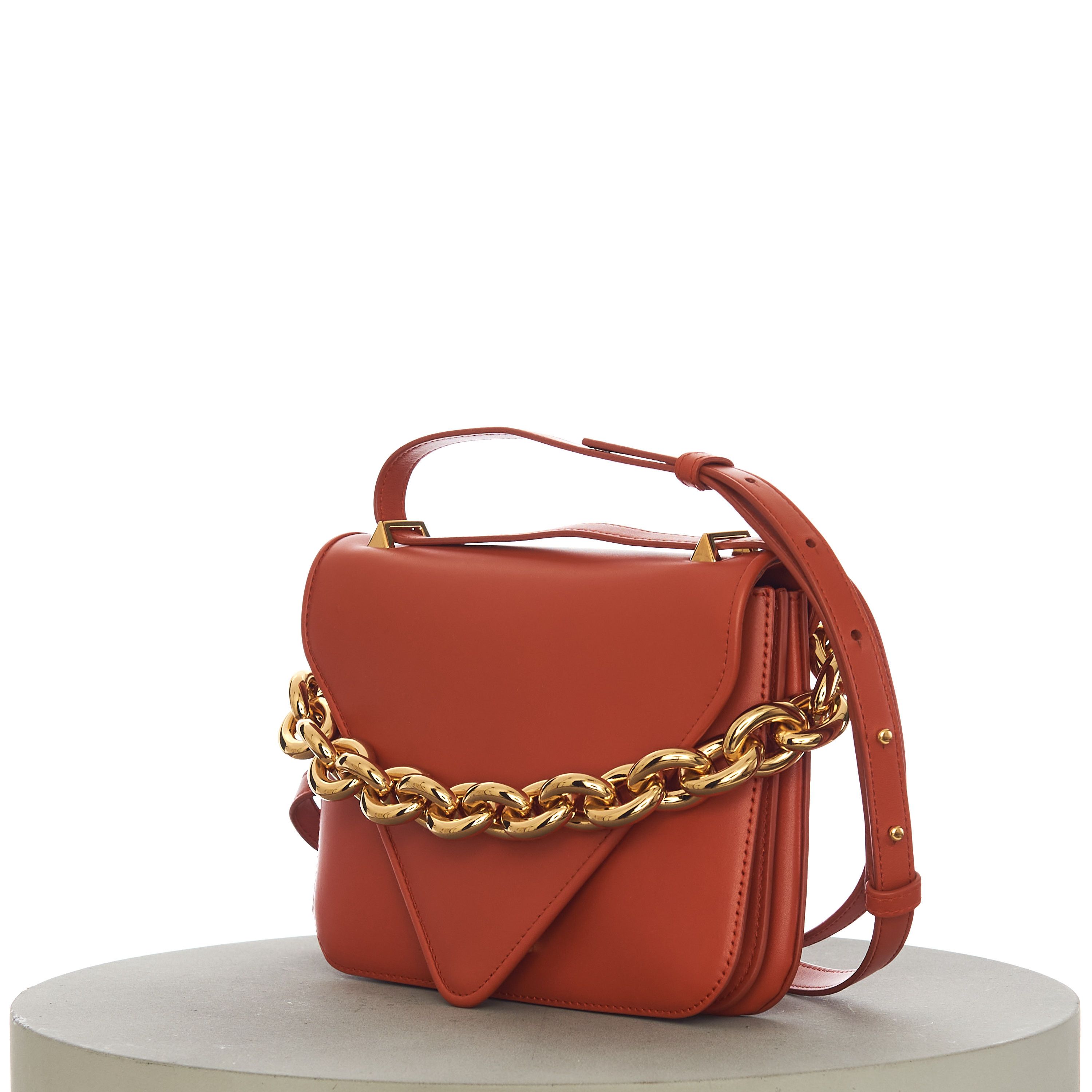 Bottega Veneta MOUNT Small Envelope Chain Bag In Maple Leather Size ONE SIZE - 5 Thumbnail