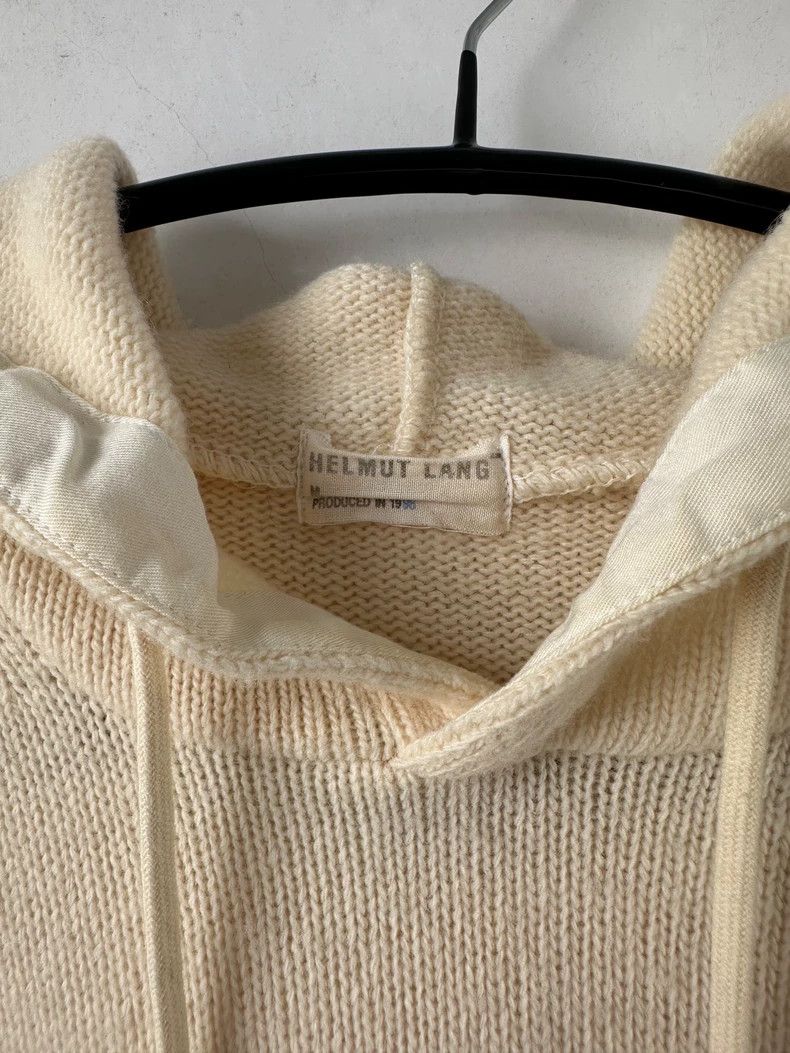 Helmut Lang HELMUT LANG wool knitting hoodie Size S / US 4 / IT 40 - 4 Thumbnail