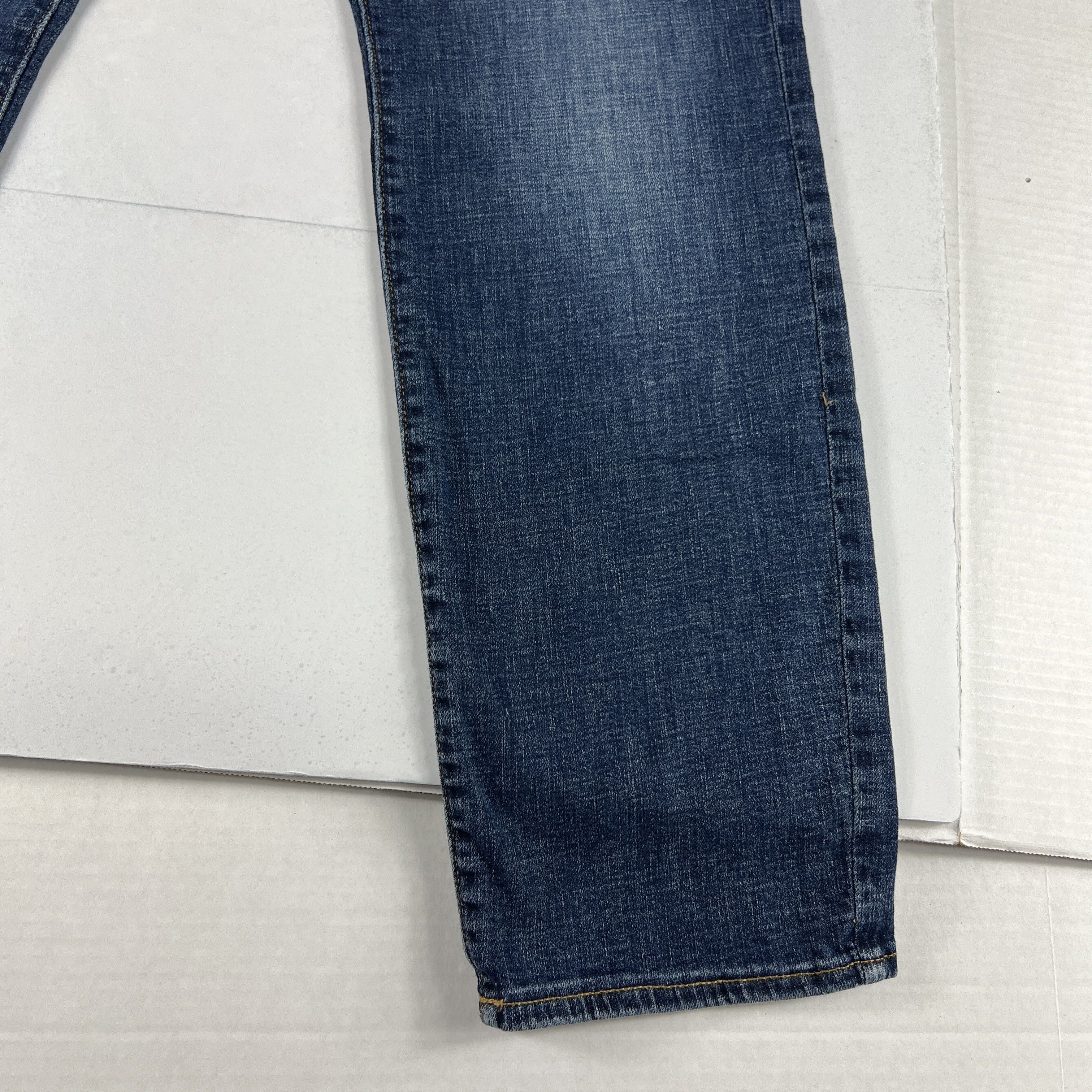 Lucky Brand Lucky Brand Jean 121 Slim Straight Blue Faded Stretch Denim Size US 33 - 5 Thumbnail
