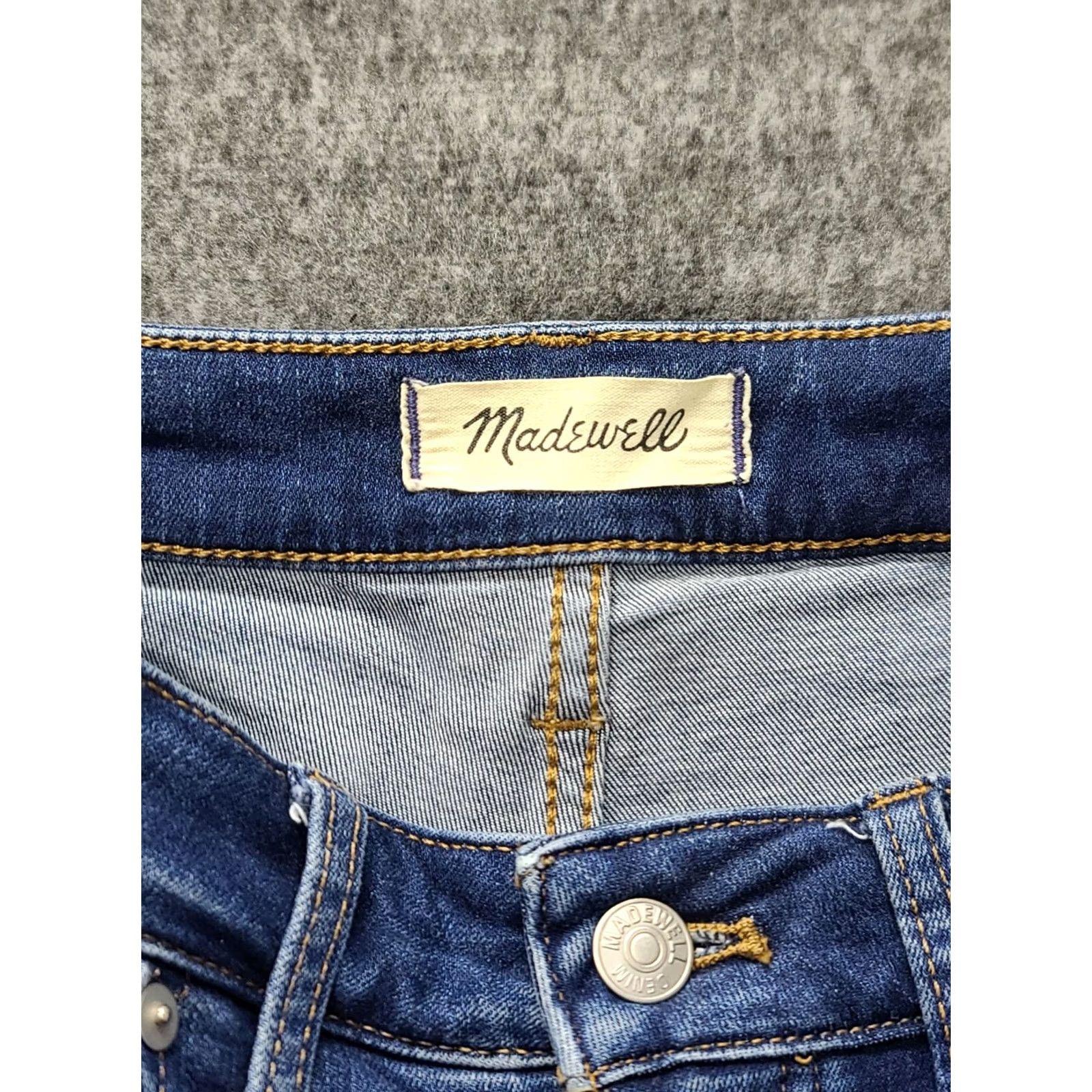 Madewell Madewell Jeans Womens 28x28 Skinny Fit Tapered Leg High Rise Stretch Blue Denim 5-Pocket Regular Size 28 Womens Legging Style City Preppy Size 28" / US 6 / IT 42 - 2 Thumbnail