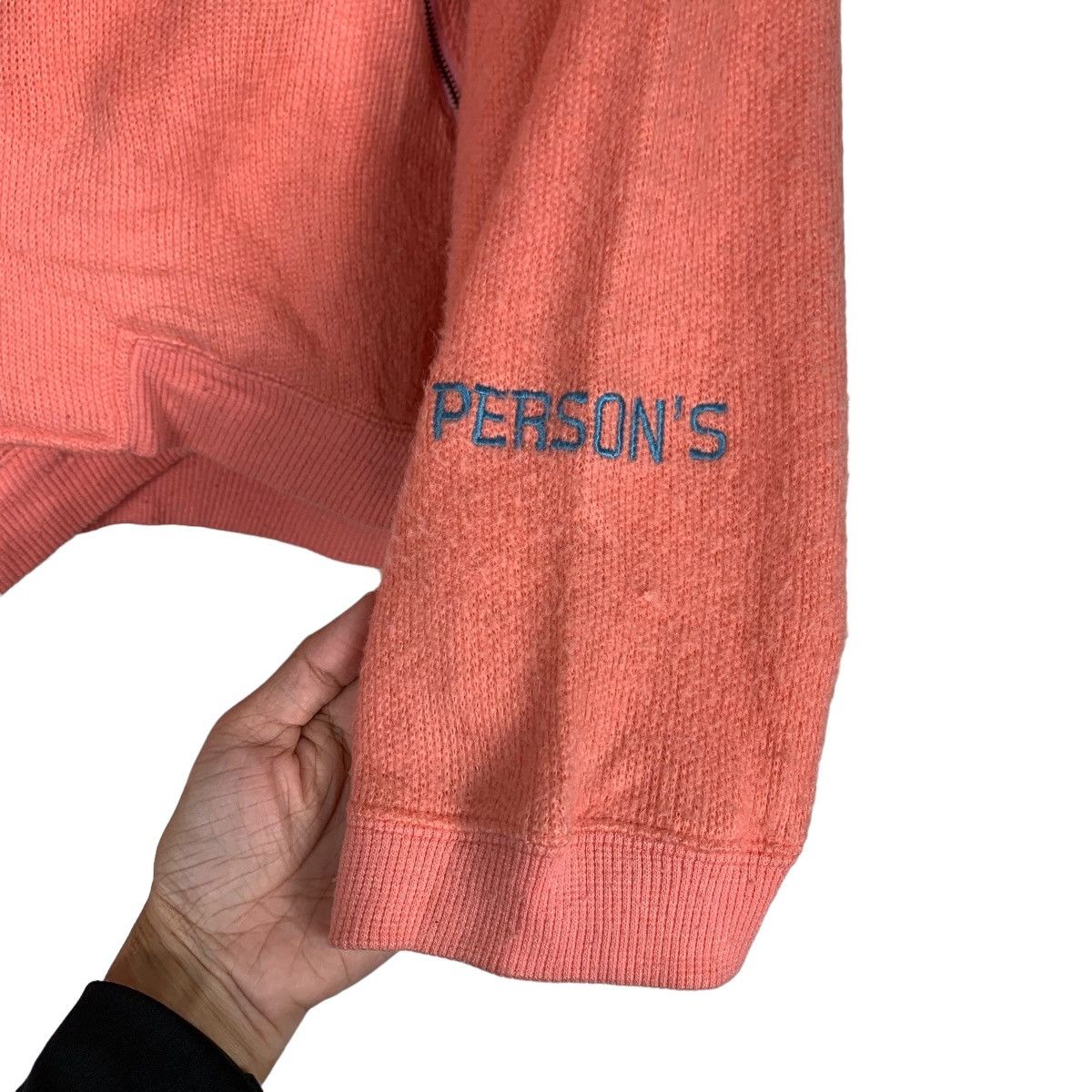 PERSON'S PERSON’S Small P Logo Zipper Hoodies Sweatshirt #0876-C39 Size US L / EU 52-54 / 3 - 12 Thumbnail