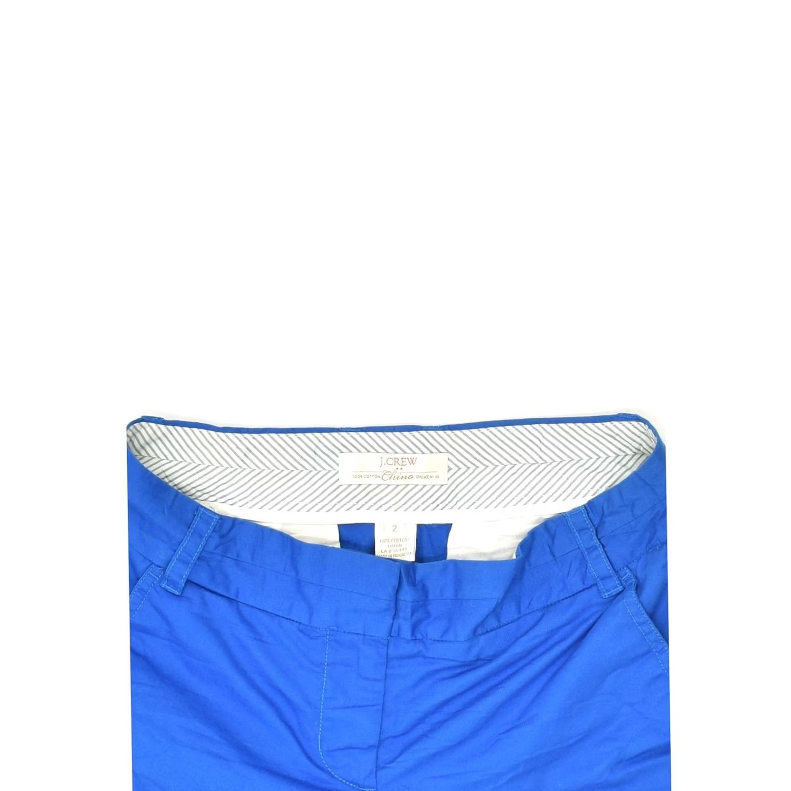 J.Crew J. CREW Womens Chino Shorts US 2 XS Blue Cotton Broken In Size 26" / US 2 / IT 38 - 3 Thumbnail