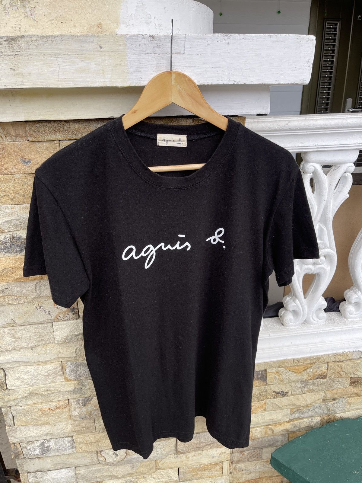 agnes b. Rare🔥Vintage Agnes B. Spellout ERD GRUNGE TEE Size US M / EU 48-50 / 2 - 3 Thumbnail