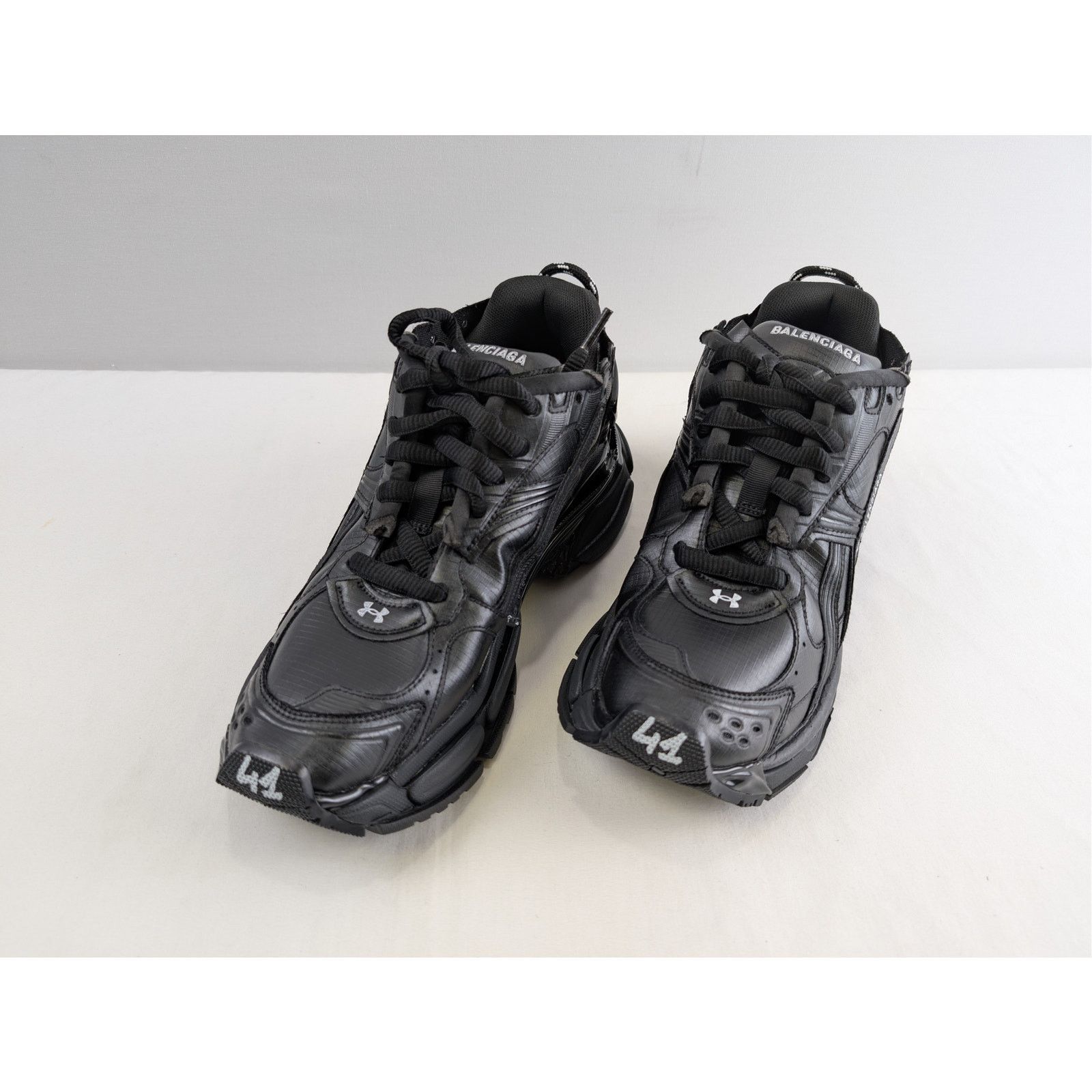 Balenciaga × Under Armour o1rshd1 Runner Ripstop Shoe Sneakers in Black 41 Size US 8 / EU 41 - 9 Thumbnail