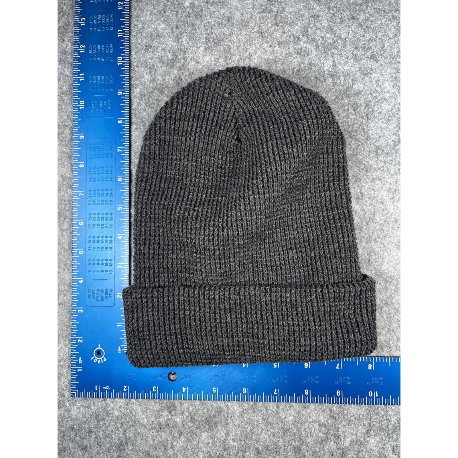 Vintage Richardson Beanie Mens One Size Gray Cuffed Elevate Logo Knit Winter Size ONE SIZE - 4 Thumbnail