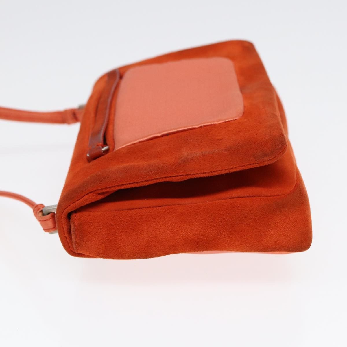 Prada PRADA Shoulder Bag Suede Orange Silver Size ONE SIZE - 5 Thumbnail