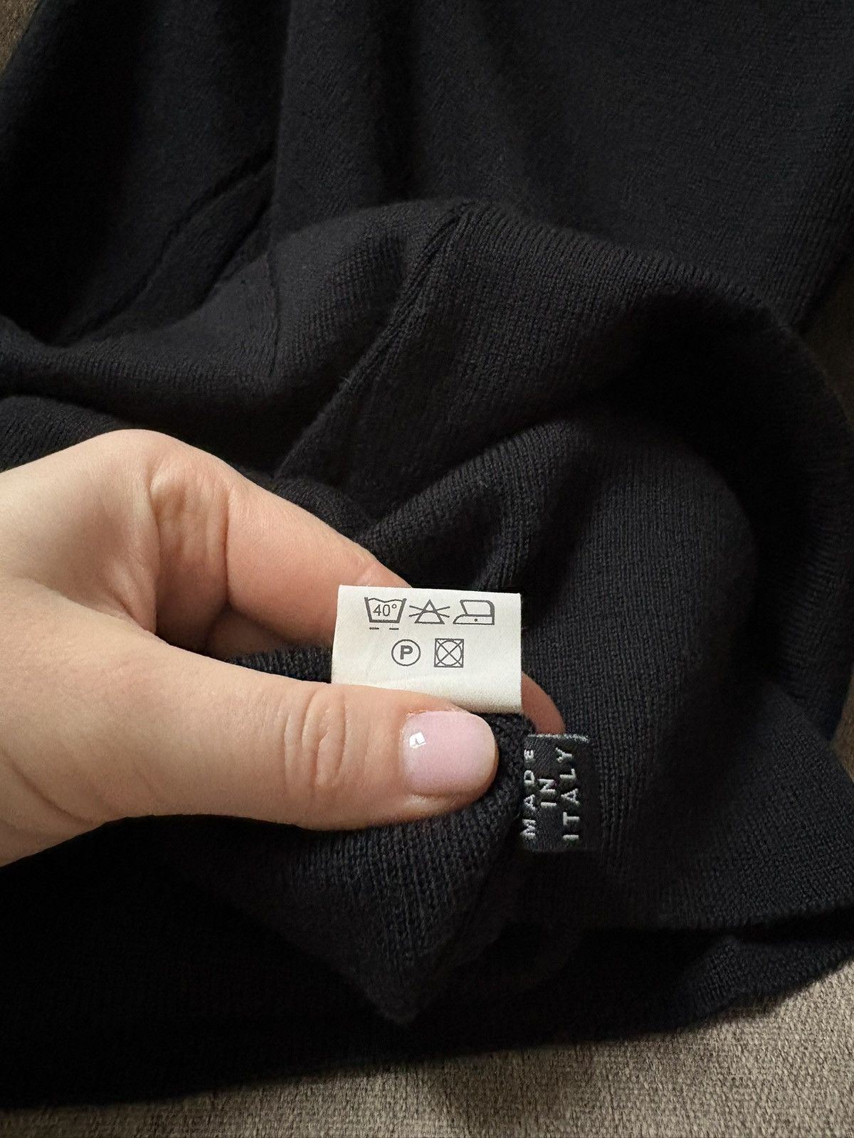 Gianfranco Ferre Gianfranco Ferre GFF Black Knit Midi Dress Merino Wool Siz M Size M / US 6-8 / IT 42-44 - 16 Thumbnail