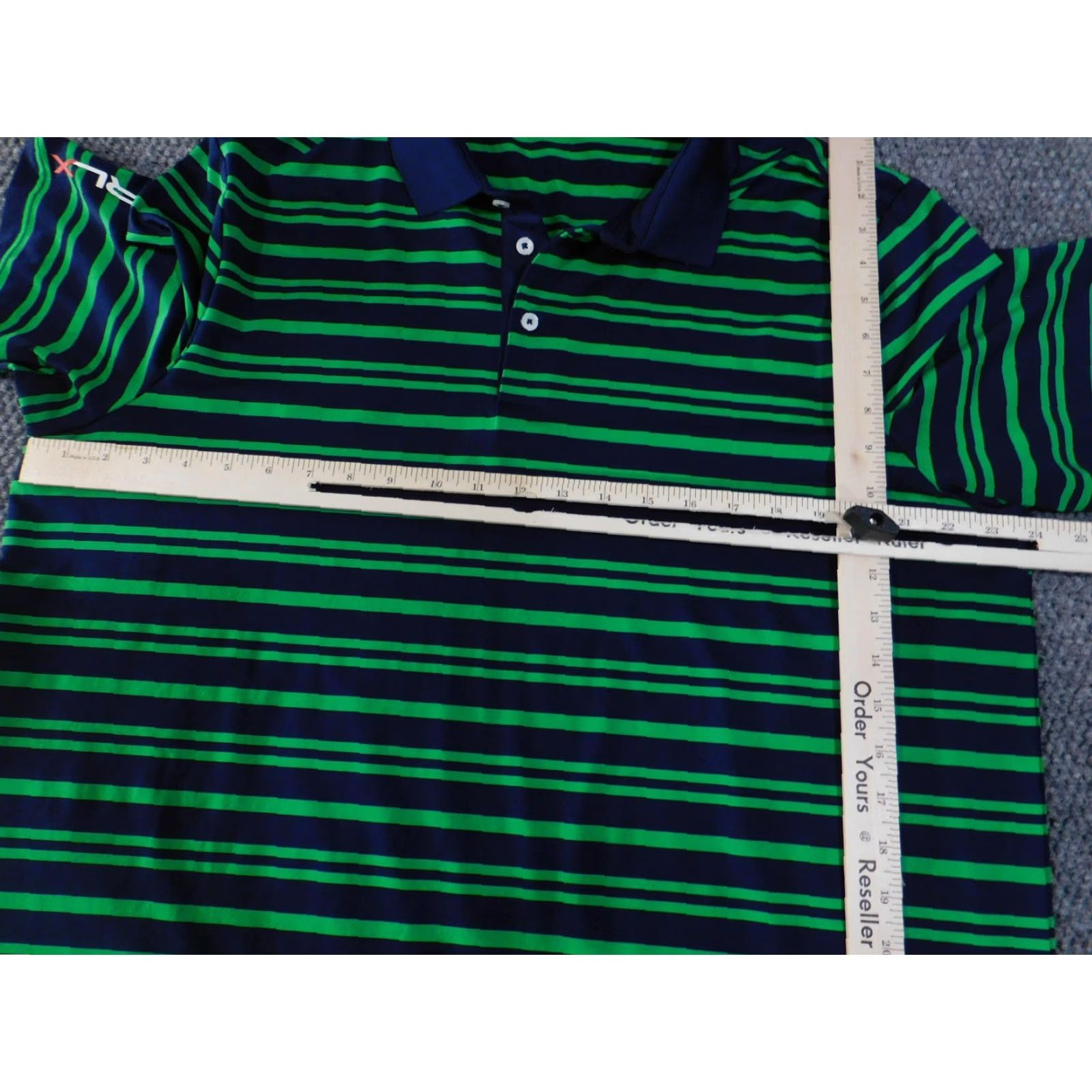 Ralph Lauren VINTAGE? No — RLX Ralph Lauren Polo Shirt Mens XS Blue Striped Golf Short Sleeve Polo Shirt Size US L / EU 52-54 / 3 - 5 Thumbnail