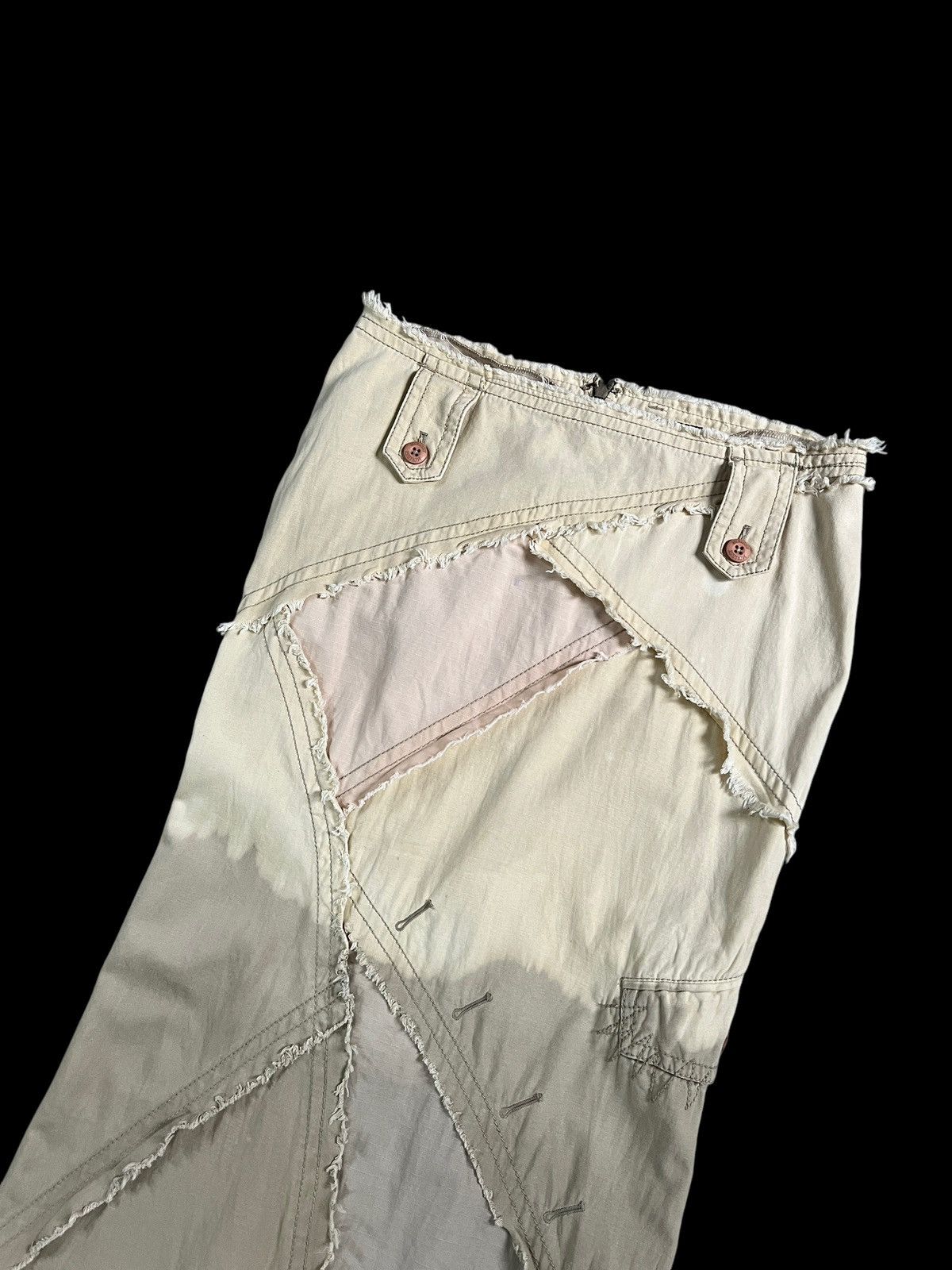 If Six Was Nine × Japanese Brand × MOUSSY Moussy Reconstructed Maxi Skirt Kapital Size 31" - 3 Thumbnail