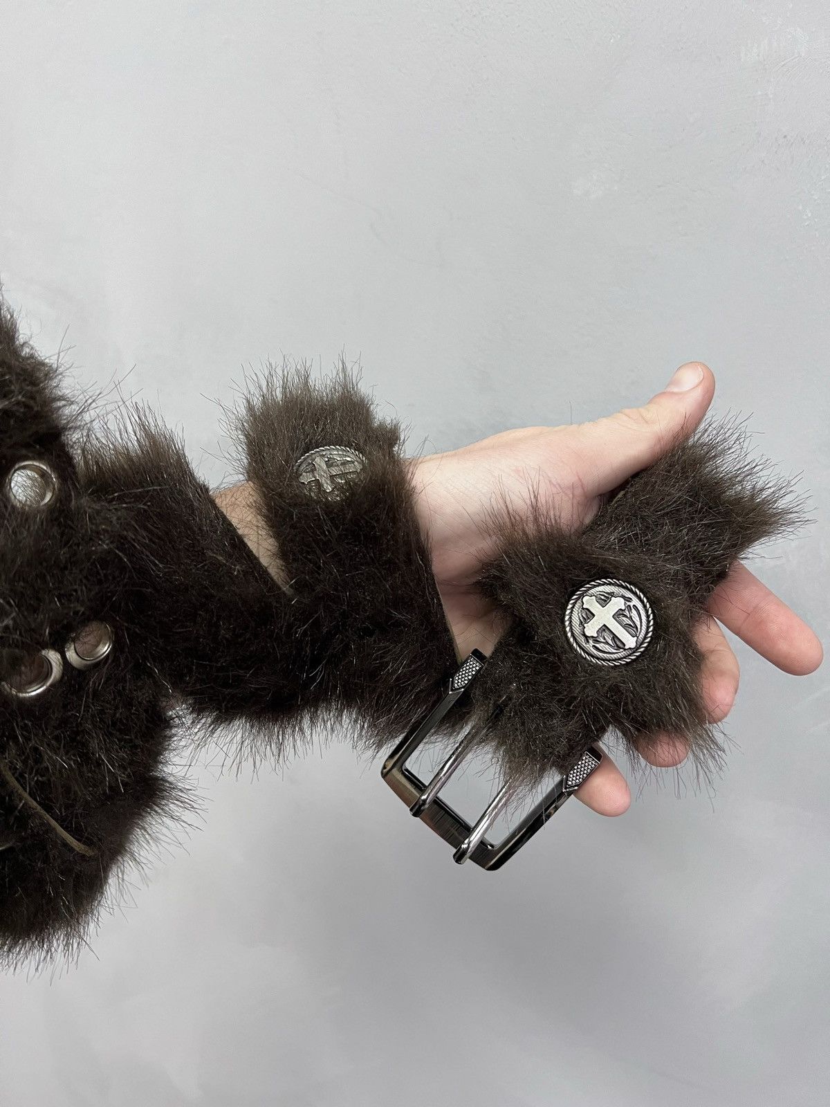 Hysteric Glamour Rare Fur Fuzzy Hysteric Glamour style long leather belt y2k Size ONE SIZE - 2 Thumbnail