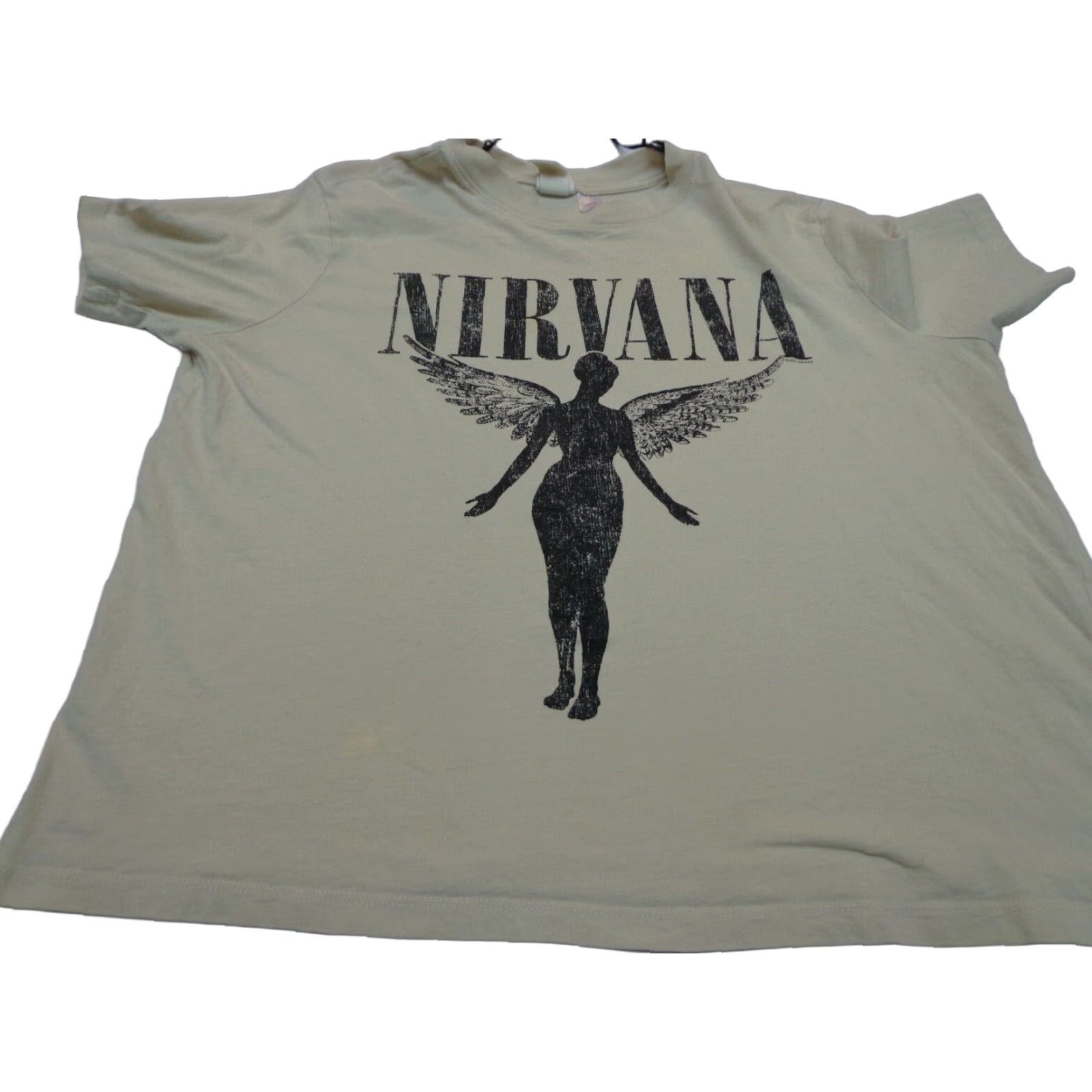 H&M H & M Nirvana T-Shirt Women Cream Size L Oversized Basic Short Sleeve Pullover 100% Cotton Regular Size L / US 10 / IT 46 - 1 Thumbnail