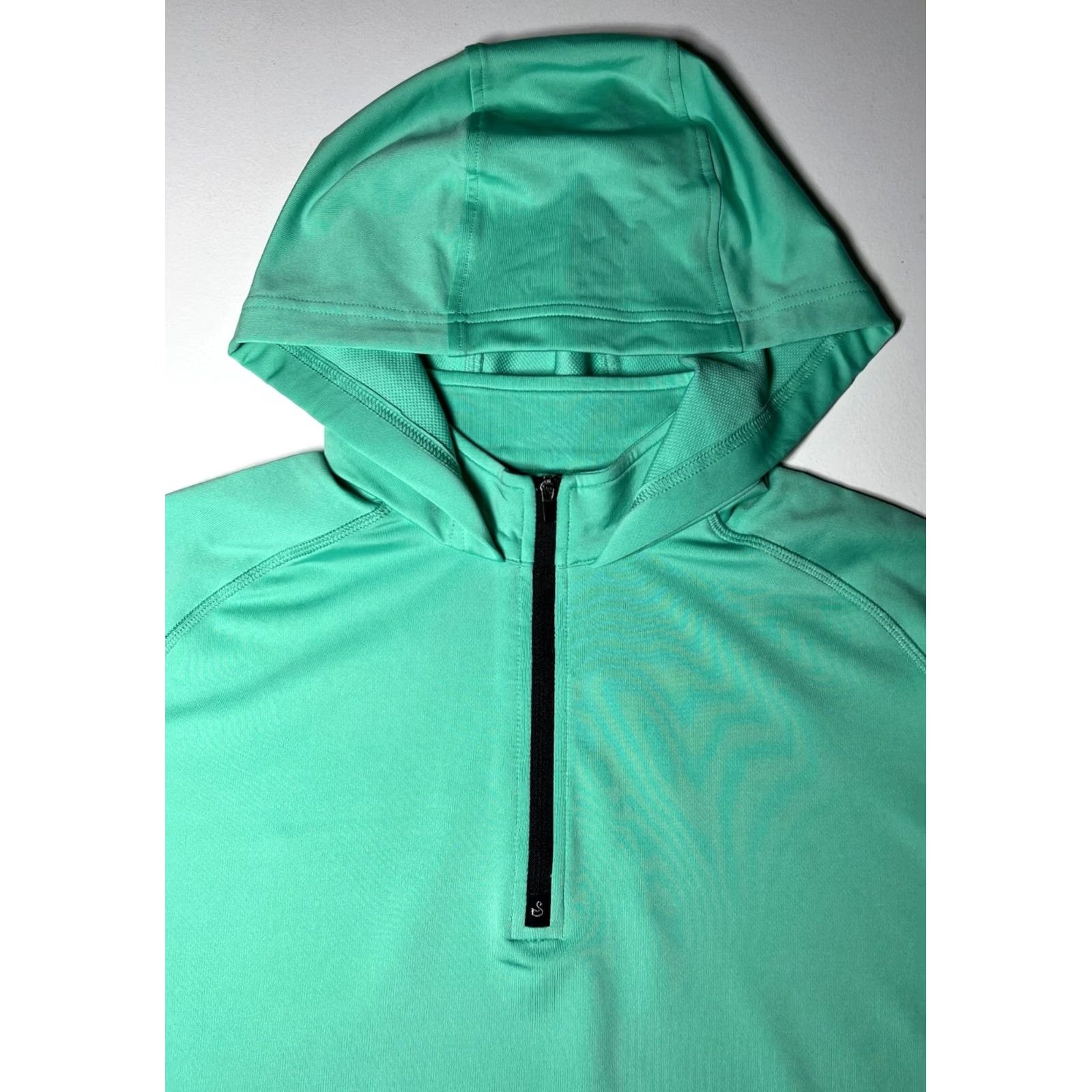 Vintage Swannies Men’s Vandyke Golf Hoodie Shirt M Green 1/4 Zip Hooded Lightweight Stretch Pullover Sports City Mens Size US M / EU 48-50 / 2 - 5 Thumbnail