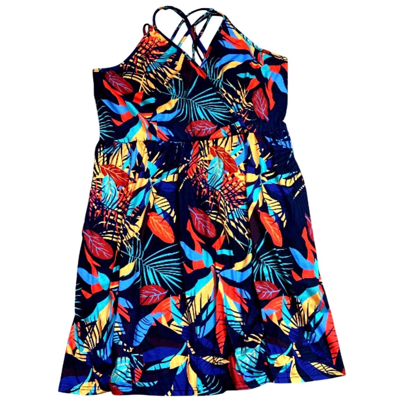 Other CCC Colorful Bohemian Style Spaghetti Strap Dress V Neck Tro Size M / US 6-8 / IT 42-44 - 5 Thumbnail