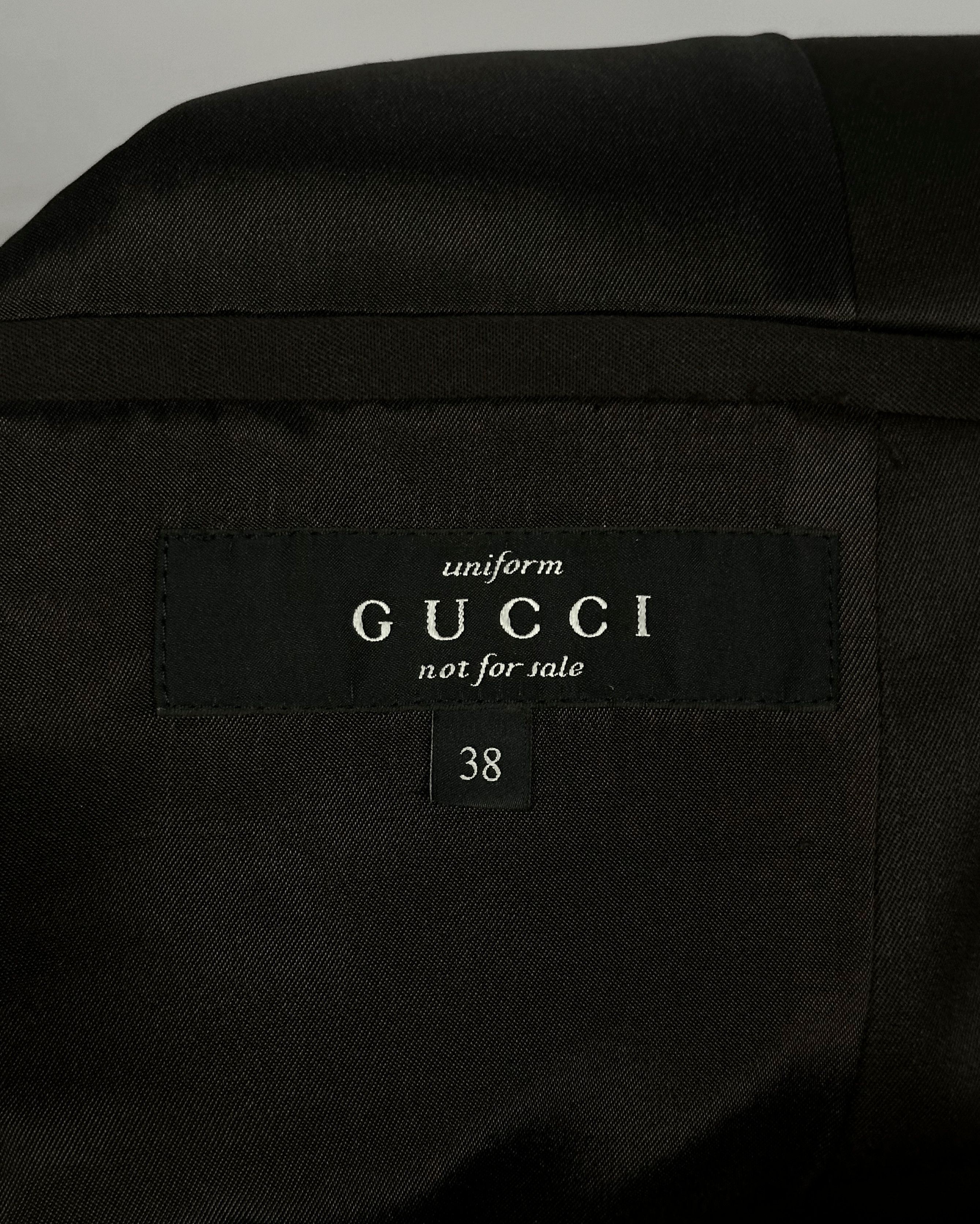 Gucci Gucci Chocolate Blazer Size US S / EU 44-46 / 1 - 8 Thumbnail