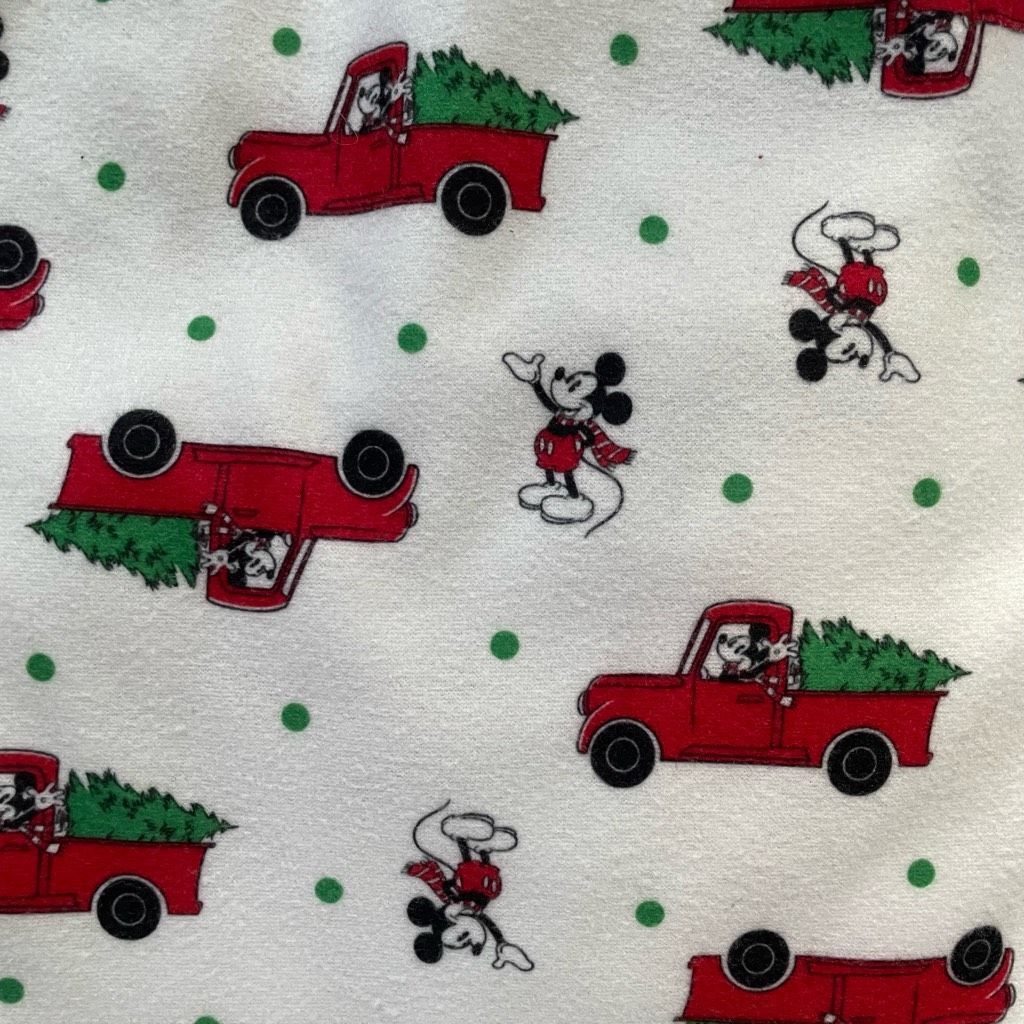 Disney Disney Mickey Mouse 2pc Flannel Santa Christmas Tree Pajamas Size ONE SIZE - 3 Thumbnail