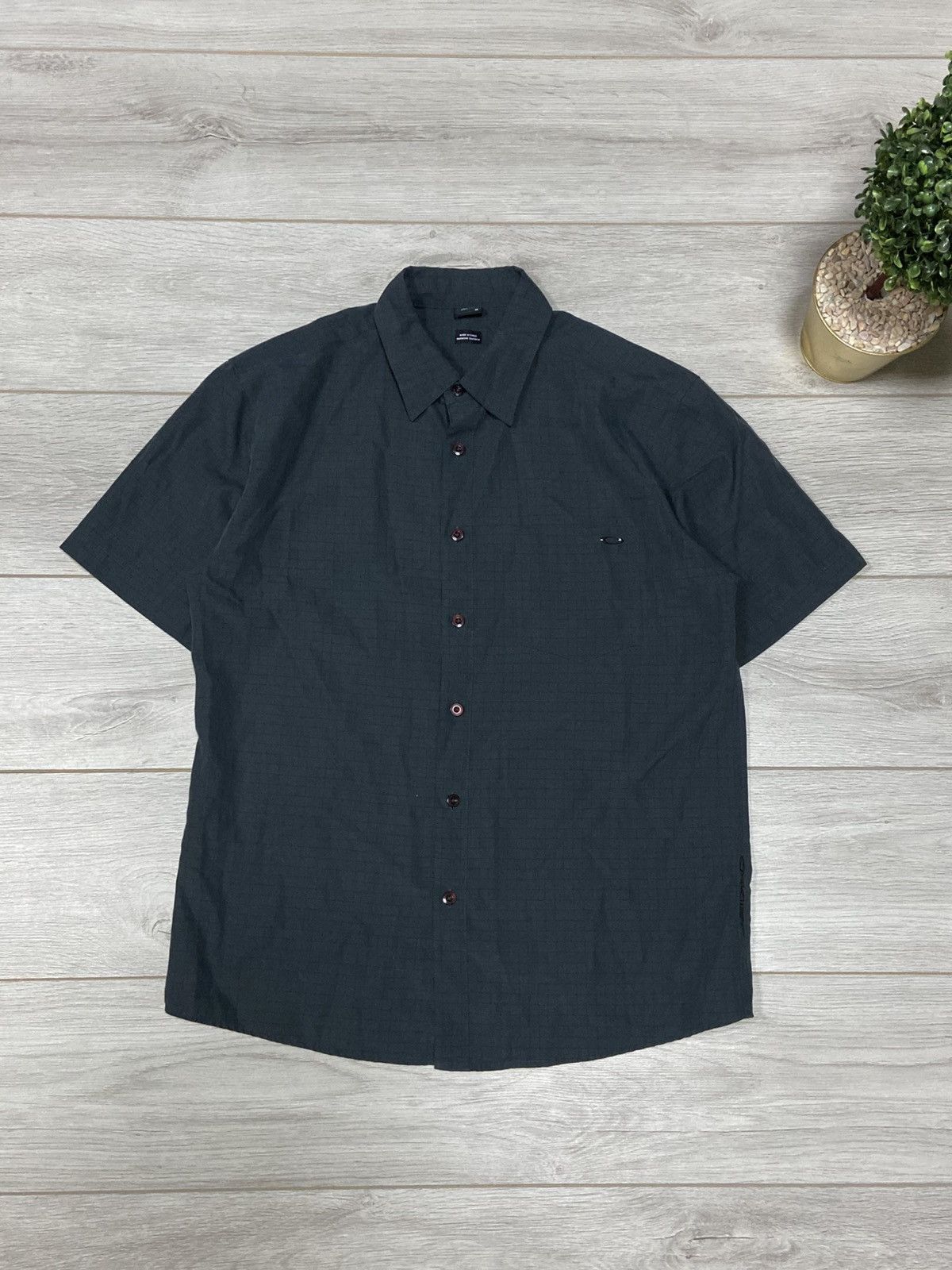 Vintage Oakley vintage pocket shirt circle logo plaid Size US M / EU 48-50 / 2 - 1 Thumbnail
