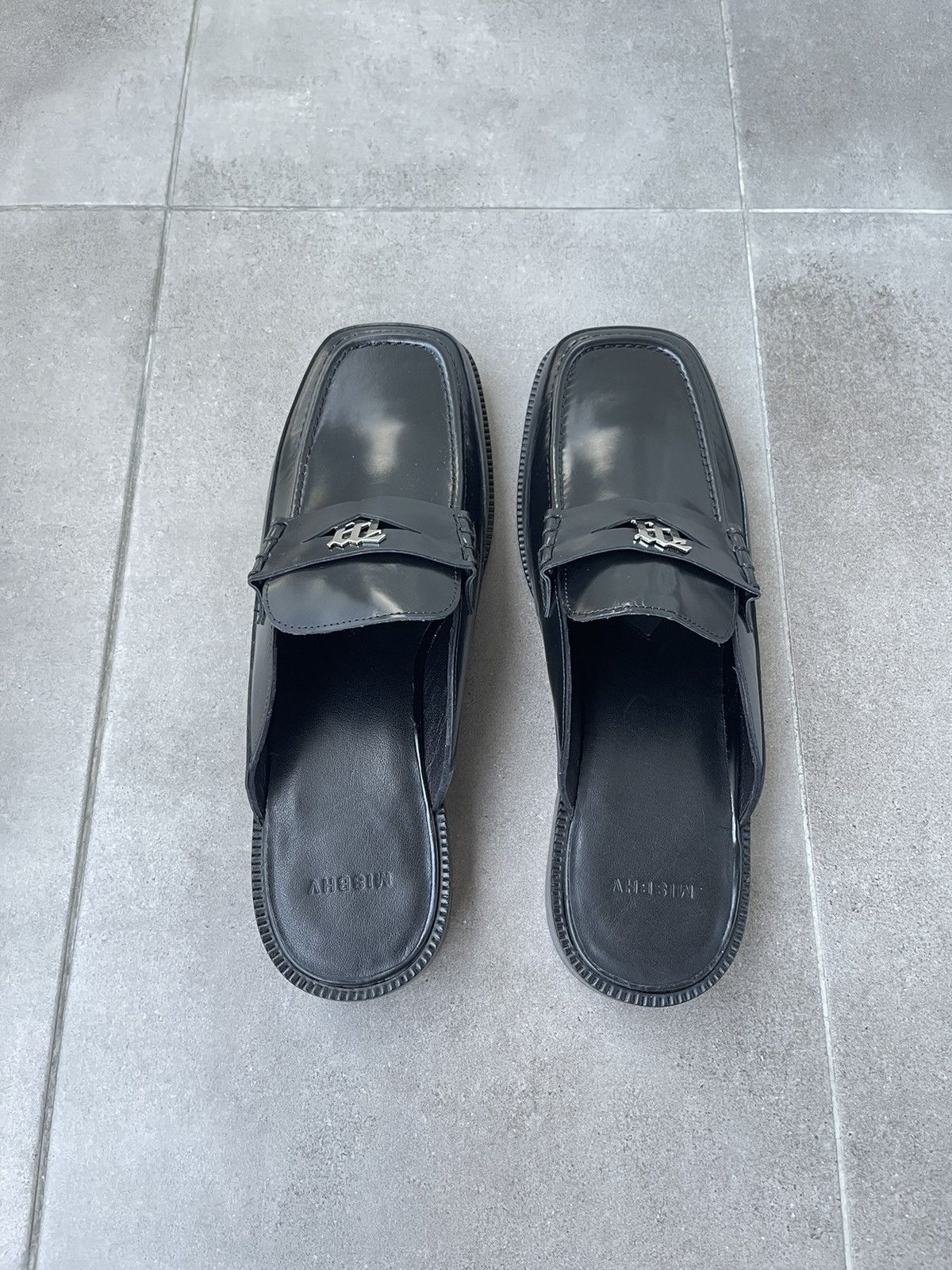 Misbhv !DS! SS23 Misbhv Brutalist Slip On Black Loafers Size US 11 / EU 44 - 12 Thumbnail