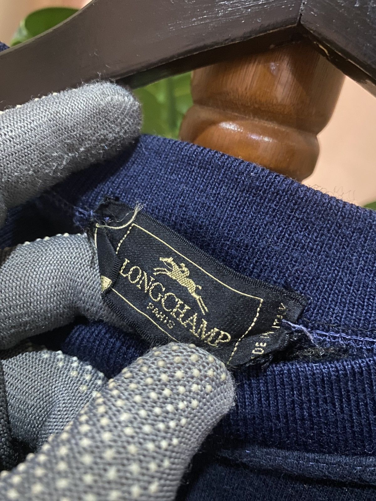 Longchamp Vintage Longchamp Paris Navy Blue Embroidered Sweatshirt Size US M / EU 48-50 / 2 - 5 Thumbnail