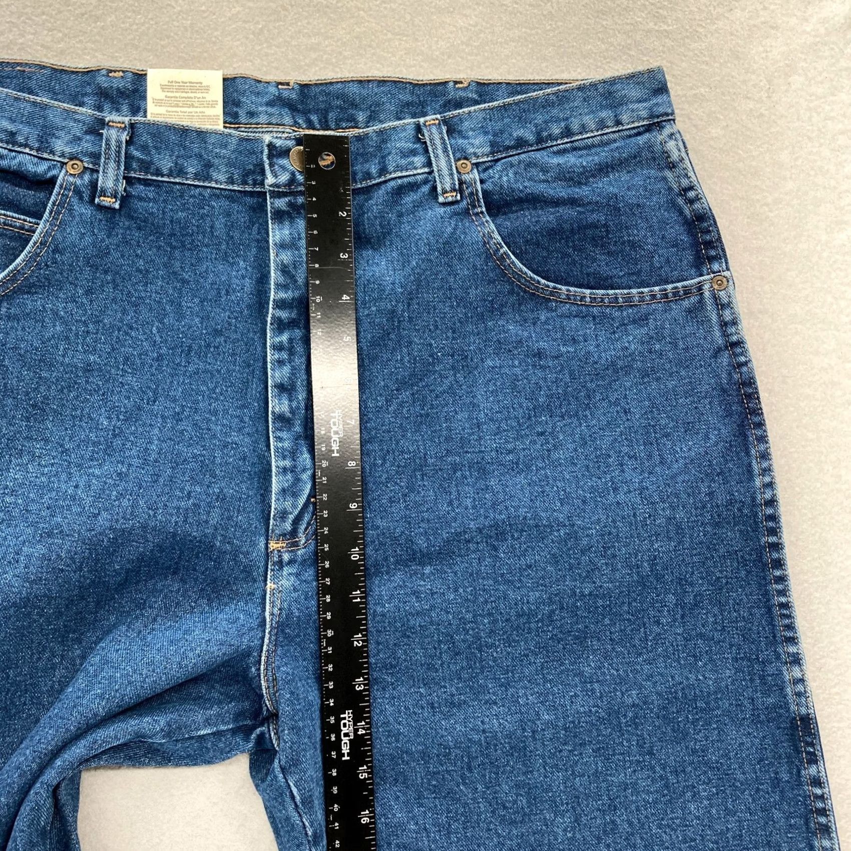 Wrangler Wrangler Jeans Mens 40x30 Relaxed Fit Straight Leg Dark Blue Denim Wrangler Rugged Wear Jeans Mens 40x30 Relaxed Fit Straight Leg Dark Blue Denim Size US 40 / EU 56 - 7 Thumbnail