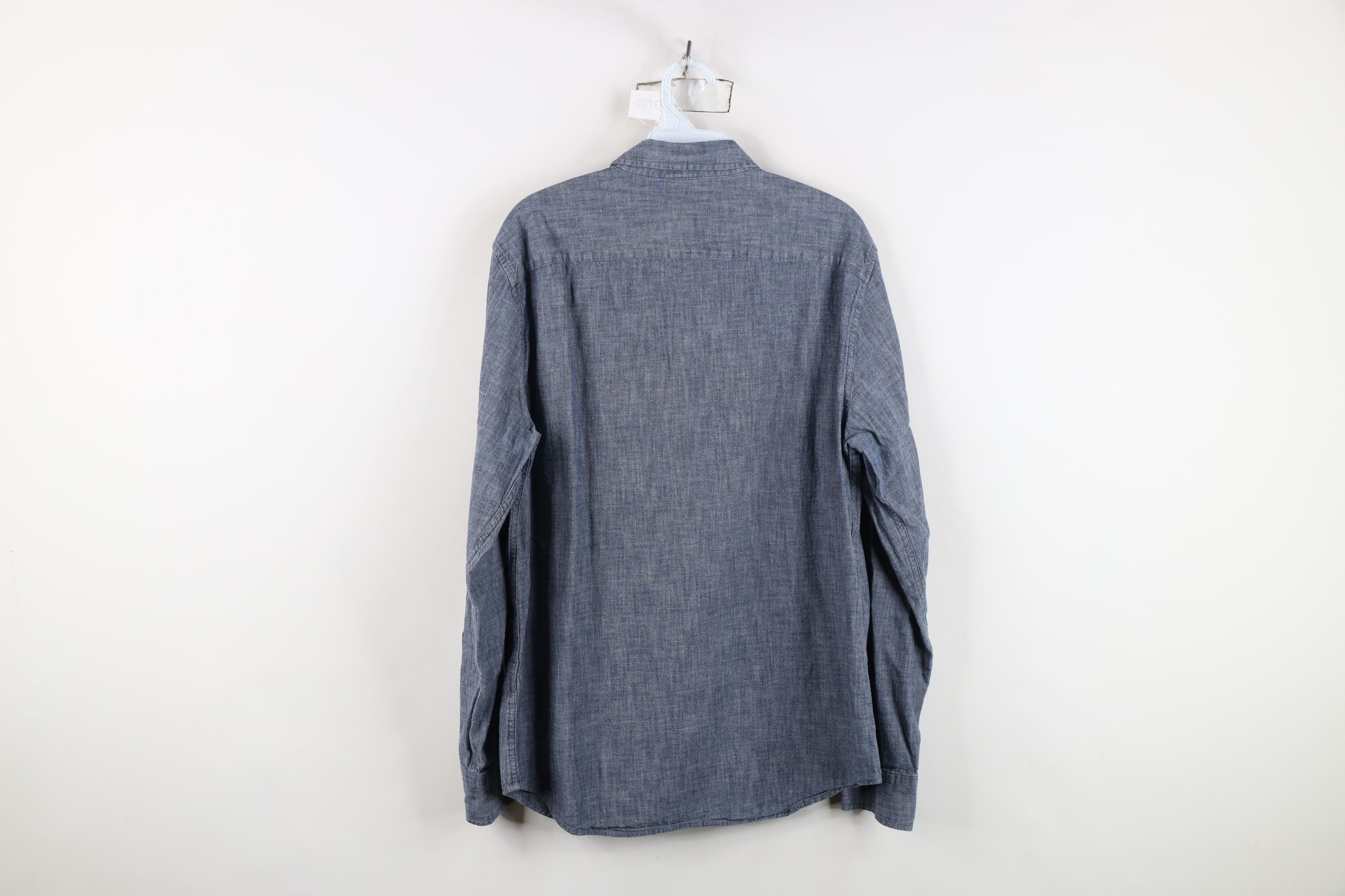 Banana Republic Banana Republic Slim Fit Chambray Collared Button Down Shirt Size US L / EU 52-54 / 3 - 9 Thumbnail