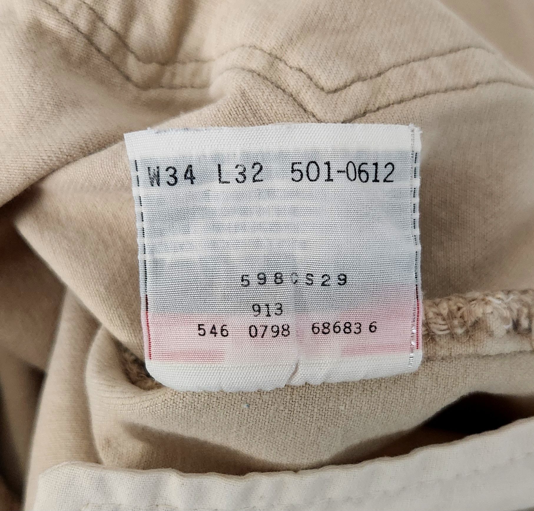 Levi's × Vintage VTG Levi's True Vintage 501 XX Red Tab Cream USA Made 34 Size US 34 / EU 50 - 18 Thumbnail
