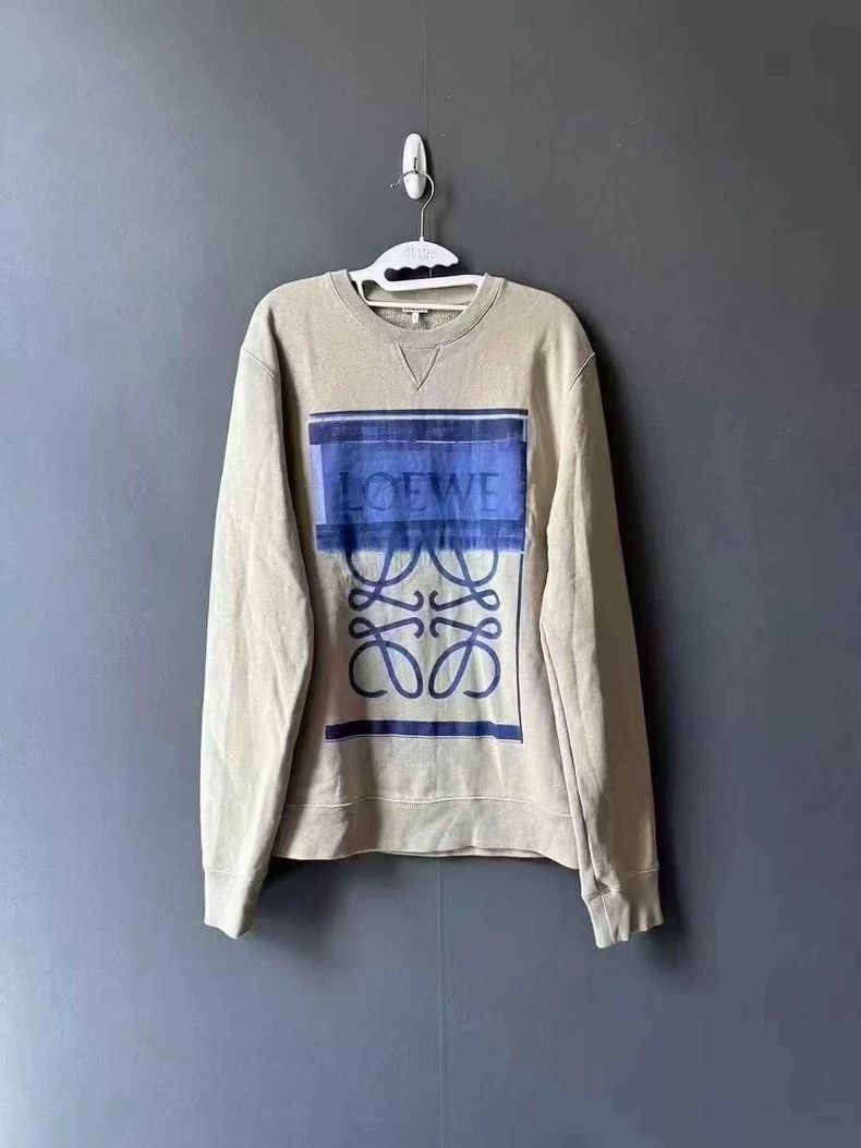Loewe LOEWE Gray, white and blue rock hoodie Size S / US 4 / IT 40 - 1 Thumbnail
