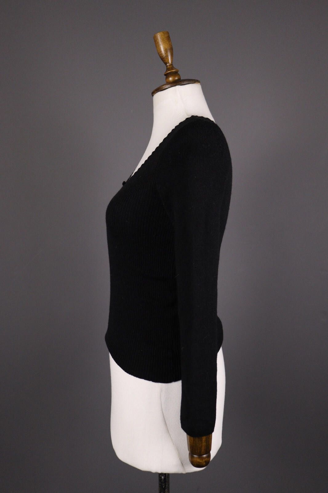 Transit Transit Par Such 400 Wool Black Tigh Knit Sweater Size 4 Size S / US 4 / IT 40 - 4 Thumbnail