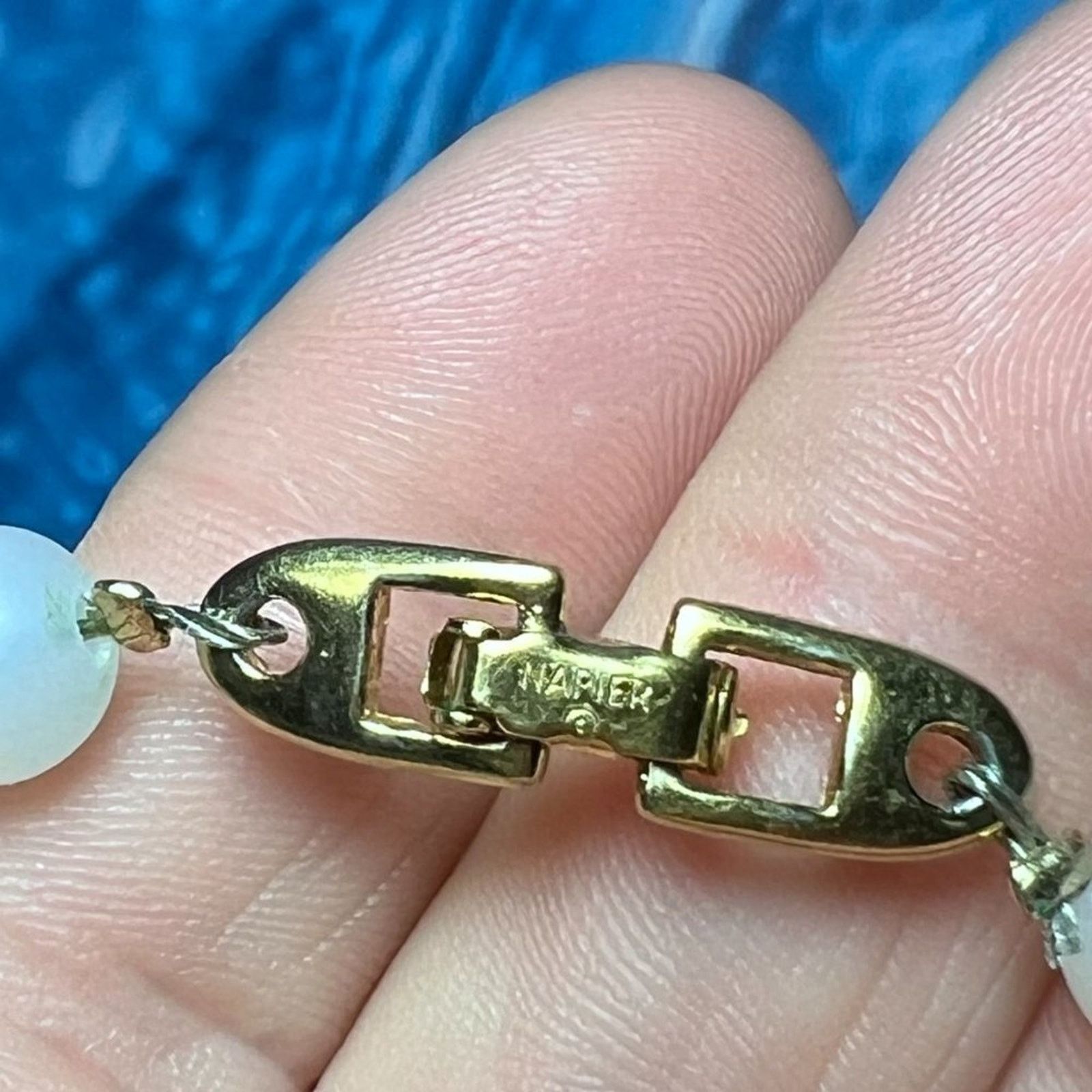 & Other Stories Vintage - Signed - Napier Lavender and White Flower Necklace Size ONE SIZE - 4 Thumbnail