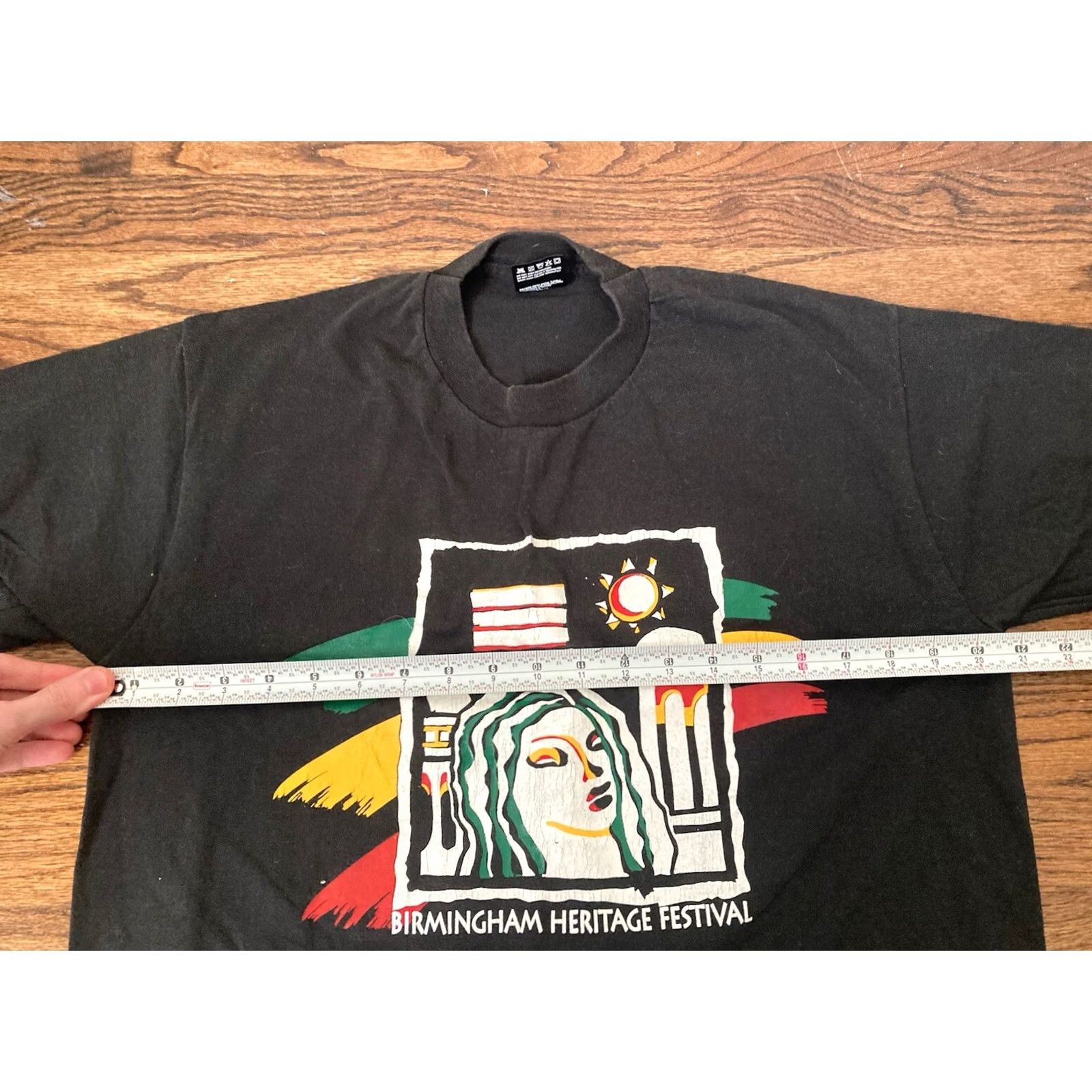 Fruit Of The Loom VINTAGE Birmingham Heritage Festival Shirt Mens Large Jazz Blues Alabama Black Fruit of the Loom T-Shirt Crew Neck Short Sleeve Knit Logo Music 90s Size US L / EU 52-54 / 3 - 5 Thumbnail