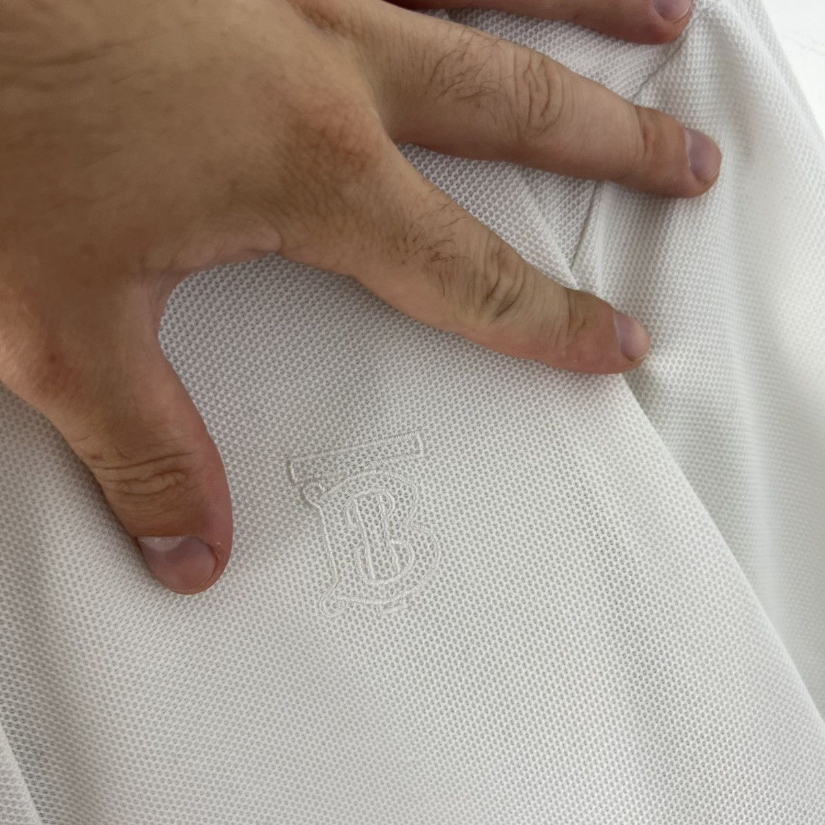Burberry Burberry Mini Logo White Polo T-Shirt Old Money Style Size US XL / EU 56 / 4 - 3 Thumbnail