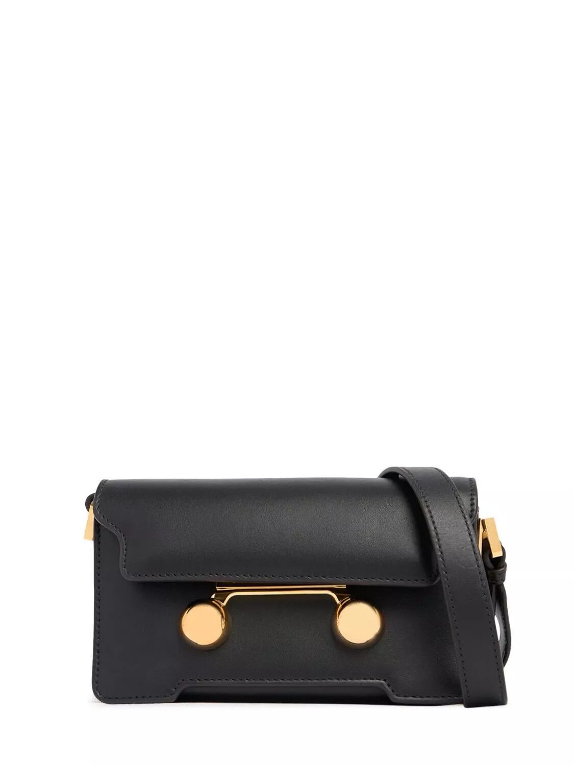 Marni MARNI Trunkaroo Mini Black Leather Shoulder Bag New Size ONE SIZE - 1 Thumbnail
