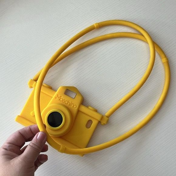 Moschino Moschino Barbie Yellow Camera Crossbody Phone Carrying Case Size ONE SIZE - 9 Thumbnail