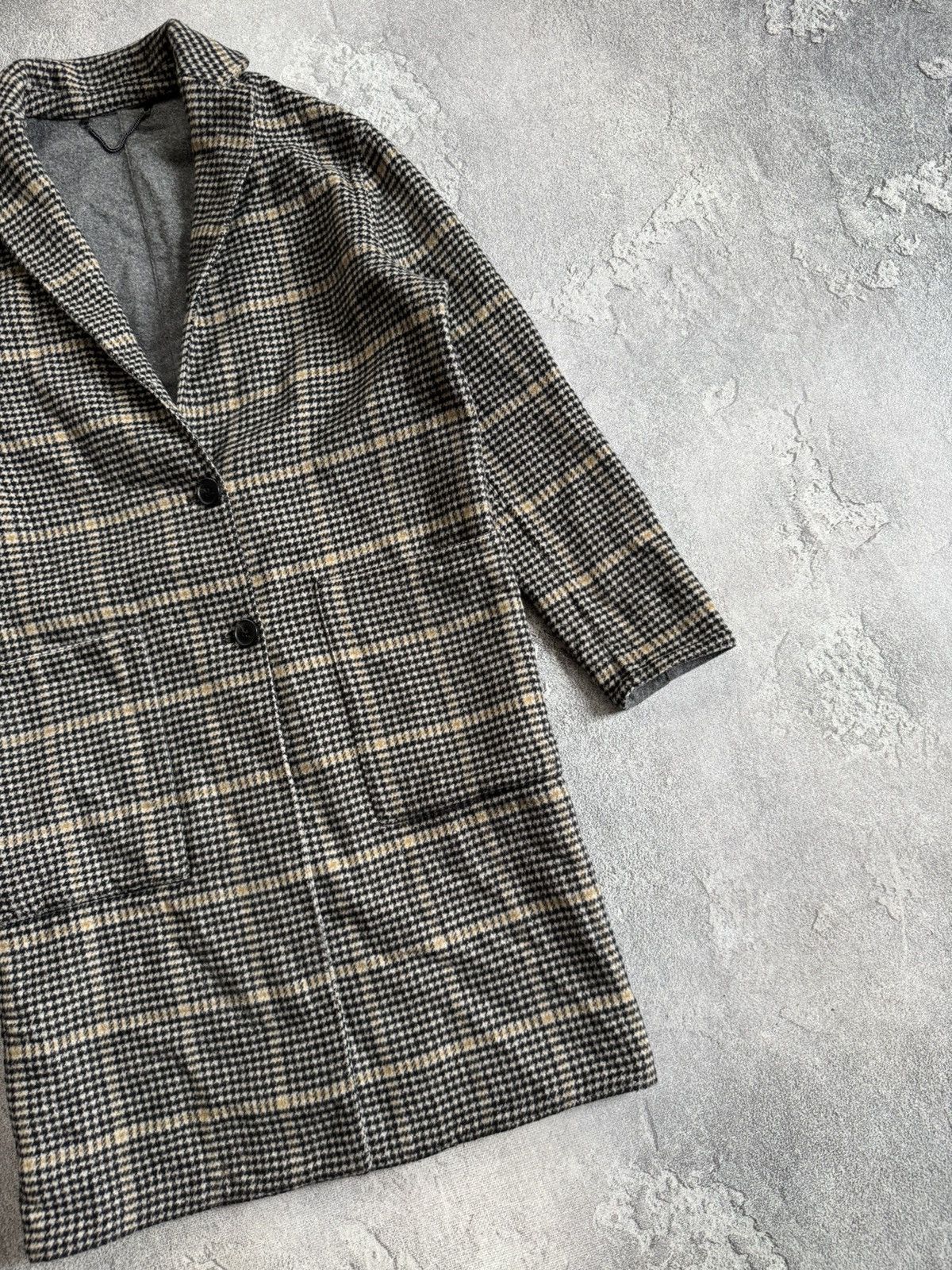 Allsaints Allsaints XS Anya Aurora Coat 🧥 Chekered wool long jacket Size US XS / EU 42 / 0 - 10 Thumbnail