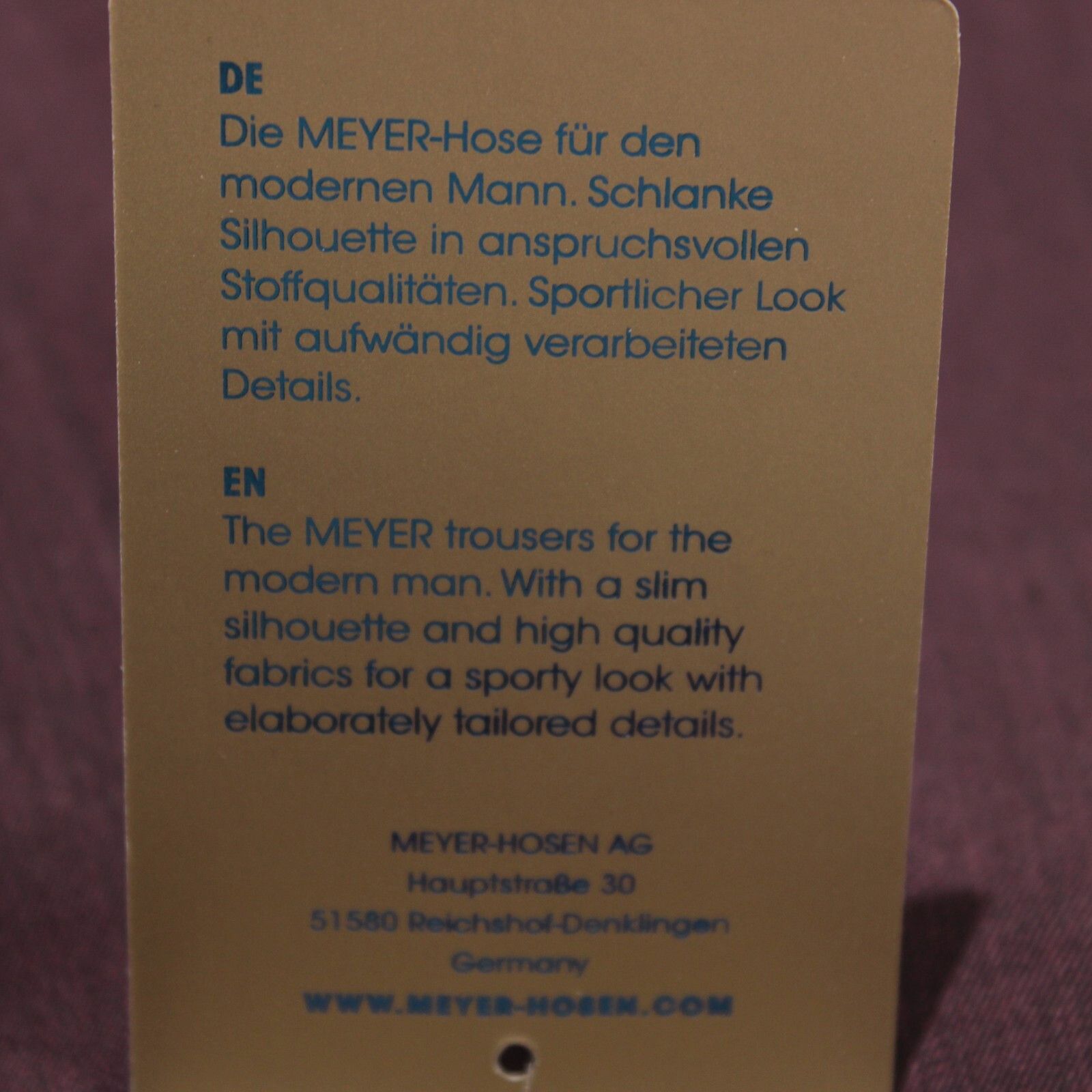 Other Meyer New with tags Dress Pants Size 38 US In Purple Size US 38 / EU 54 - 4 Thumbnail
