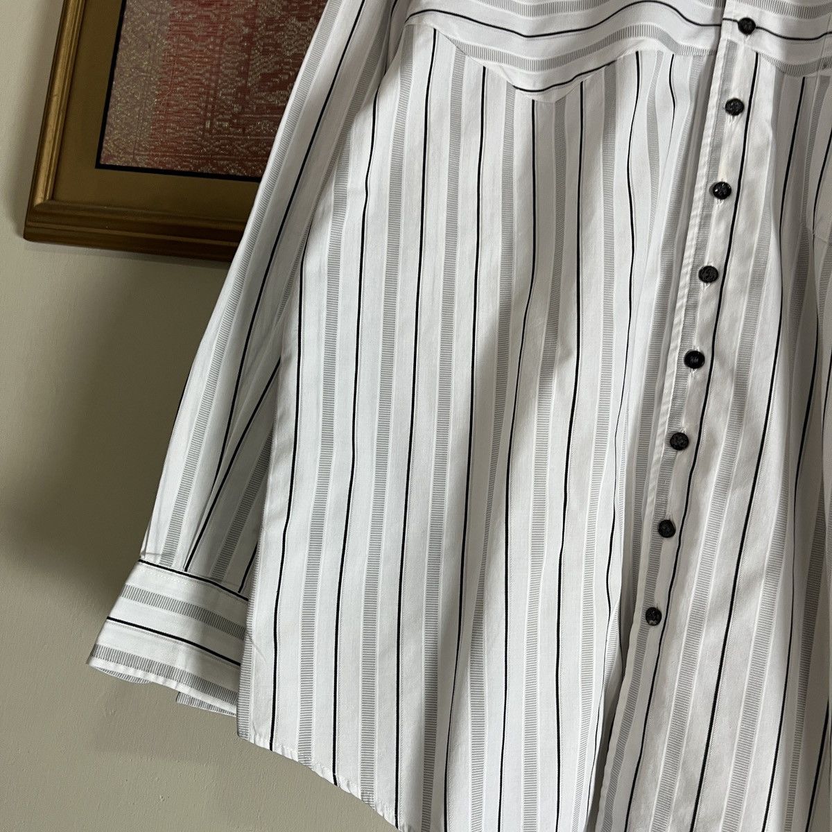 Kansai Yamamoto Vintage Kansai Profumo Striped Shirt Size US L / EU 52-54 / 3 - 4 Thumbnail