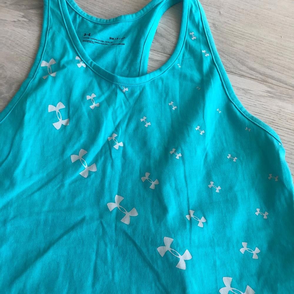 Under Armour Under Armour Women's Lightweight Workout Tank Top - Teal Size S / US 4 / IT 40 - 2 Thumbnail