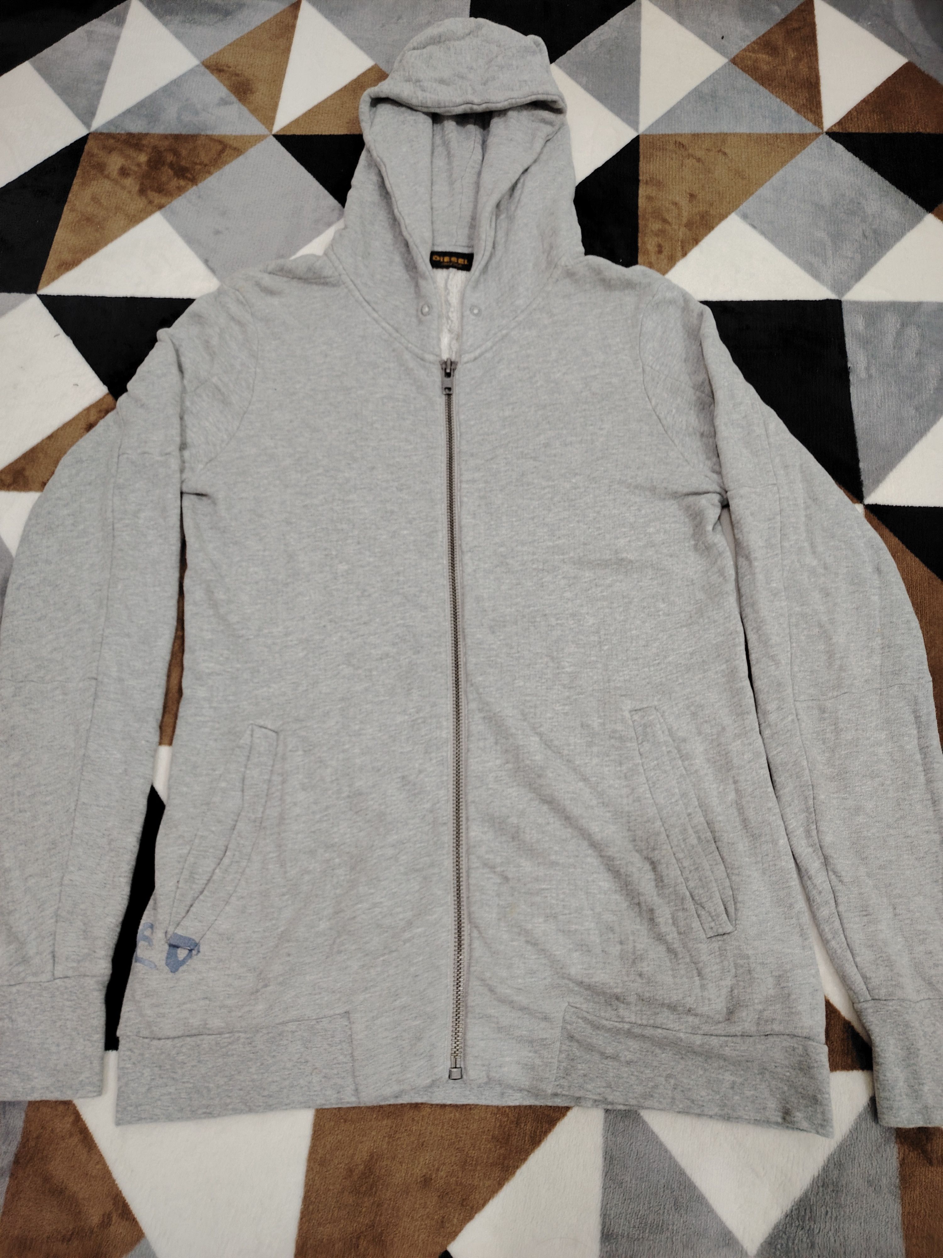 Diesel × Diesel Black Gold Diesel Black Gold Idle Headed Zipper Hoodie Sweater Size M / US 6-8 / IT 42-44 - 3 Thumbnail