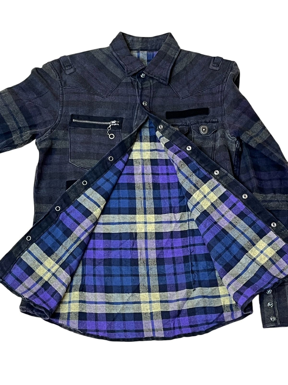 PPFM GRAIL🔥PPFM MULTIPOCKET FLANNEL SNAP BUTTON UPS SHIRT Size US M / EU 48-50 / 2 - 3 Thumbnail