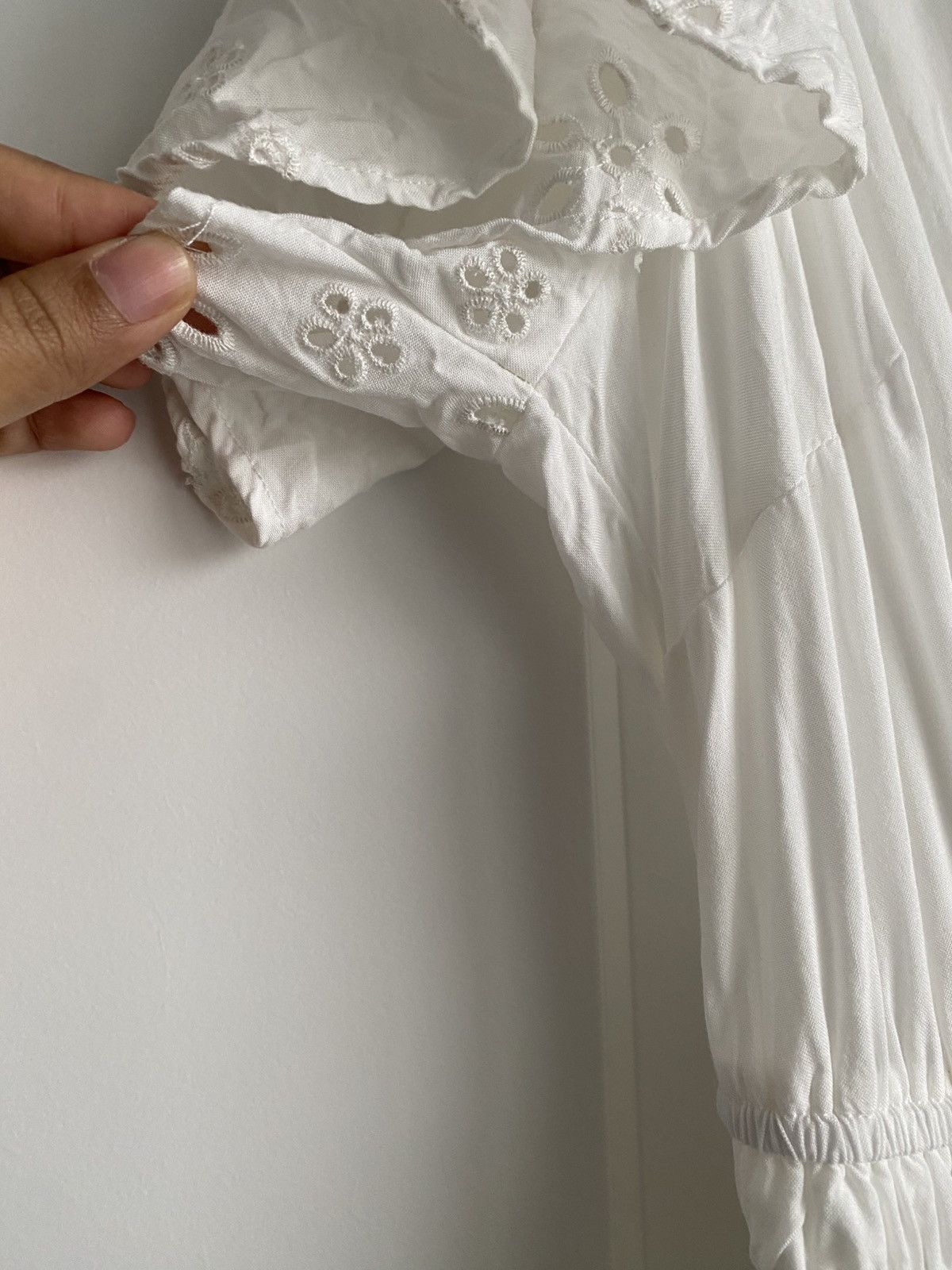 Torrid Torrid Sz 1 White Maxi Challis Pockets Dress Pre-Owned Size XXL / US 16-18 / IT 52-54 - 4 Thumbnail