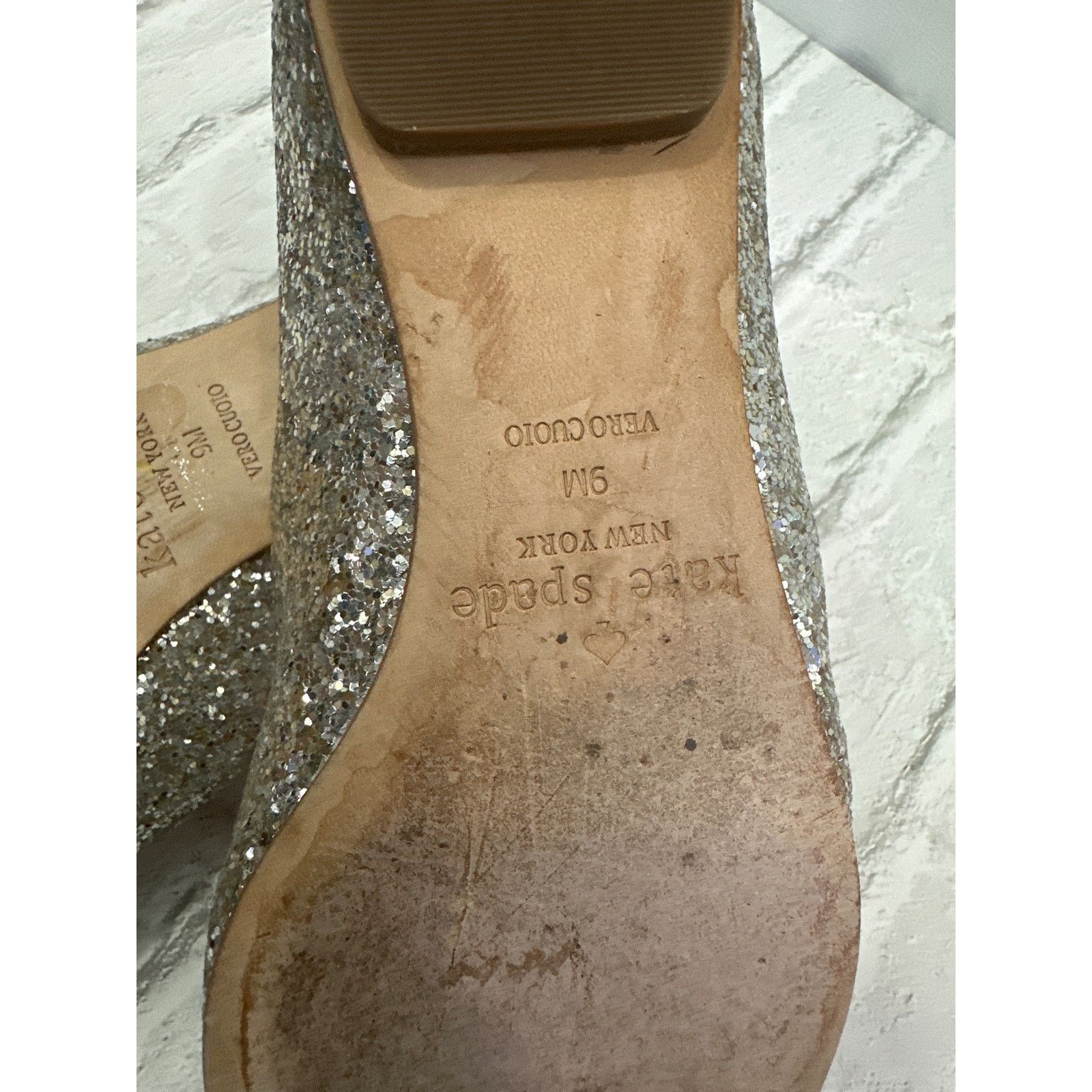 Kate Spade Kate Spade Point Toe Silver Black Sequin Ballet Flat Bow 9M Size US 9 / IT 39 - 8 Thumbnail