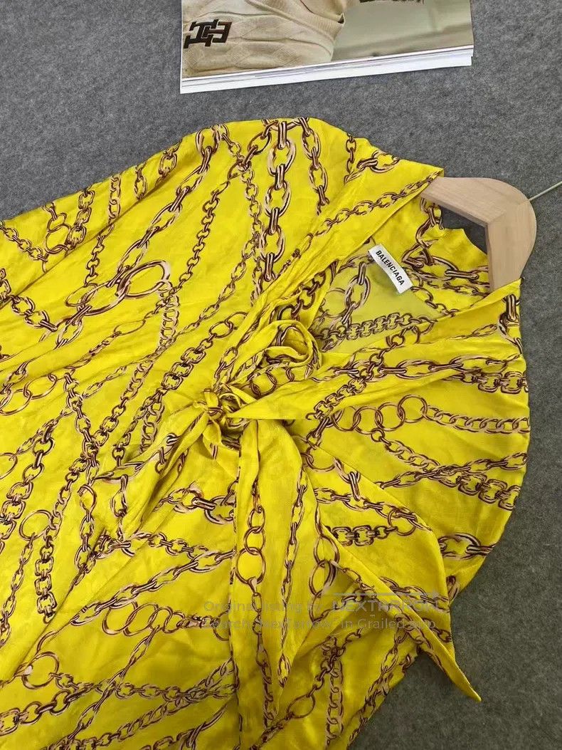 Balenciaga Balenciaga Mulberry Silk Chain Top Size XXS / US 00 / IT 34 - 3 Thumbnail