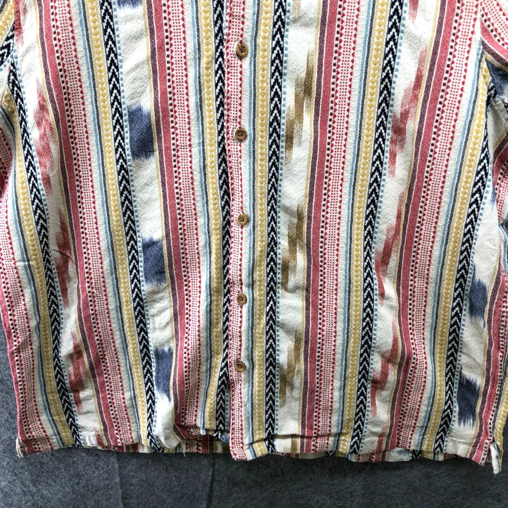 Primark Primark Shirt Mens 2XL Beige Short Sleeve Button-Up Woven Floral Hawaiian Tropical Coastal Resort Size US XXL / EU 58 / 5 - 4 Thumbnail