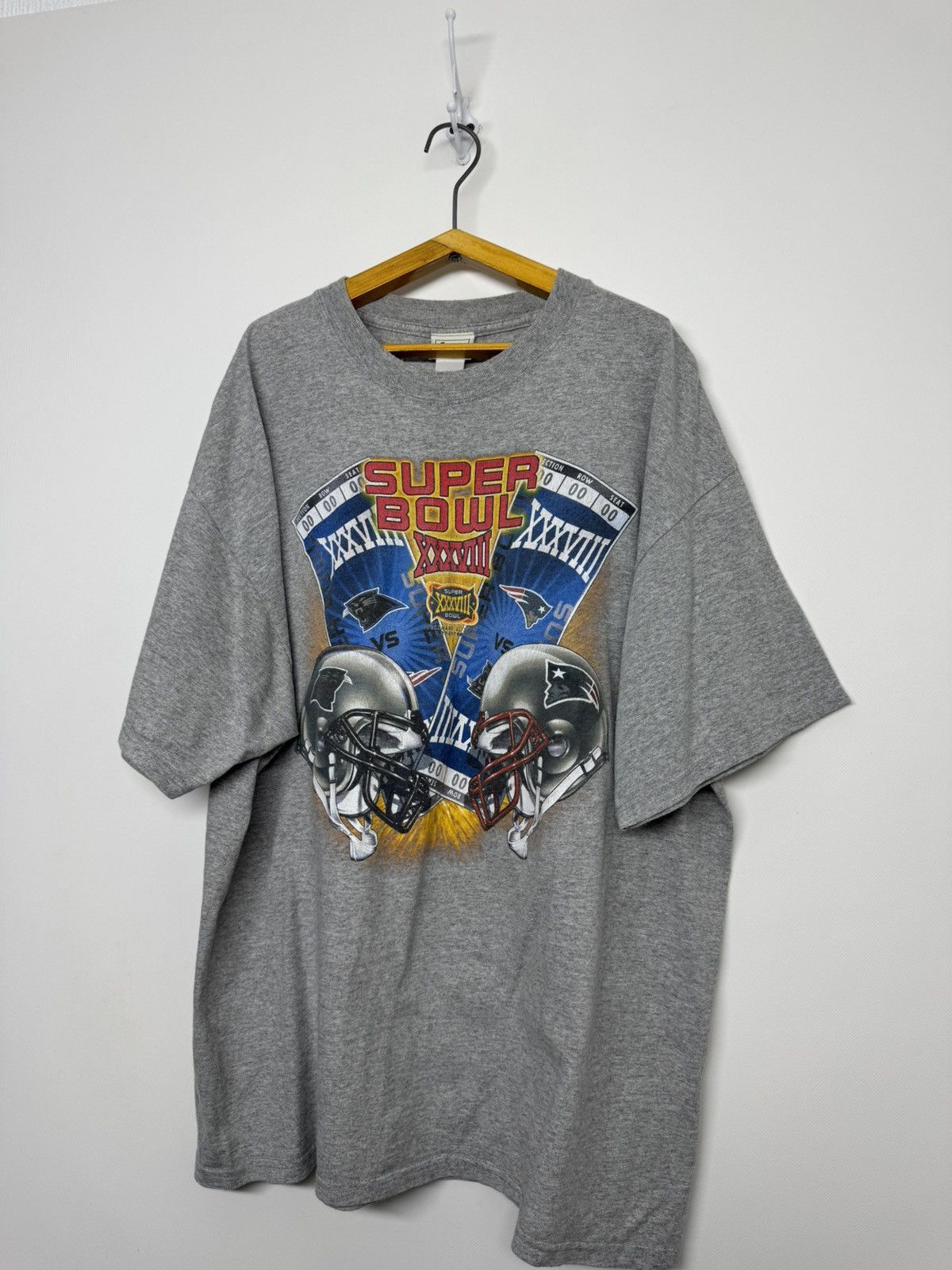 Lee Vintage Y2k NFL Super Bowl 2005 T-Shirt Size US XXL / EU 58 / 5 - 3 Thumbnail