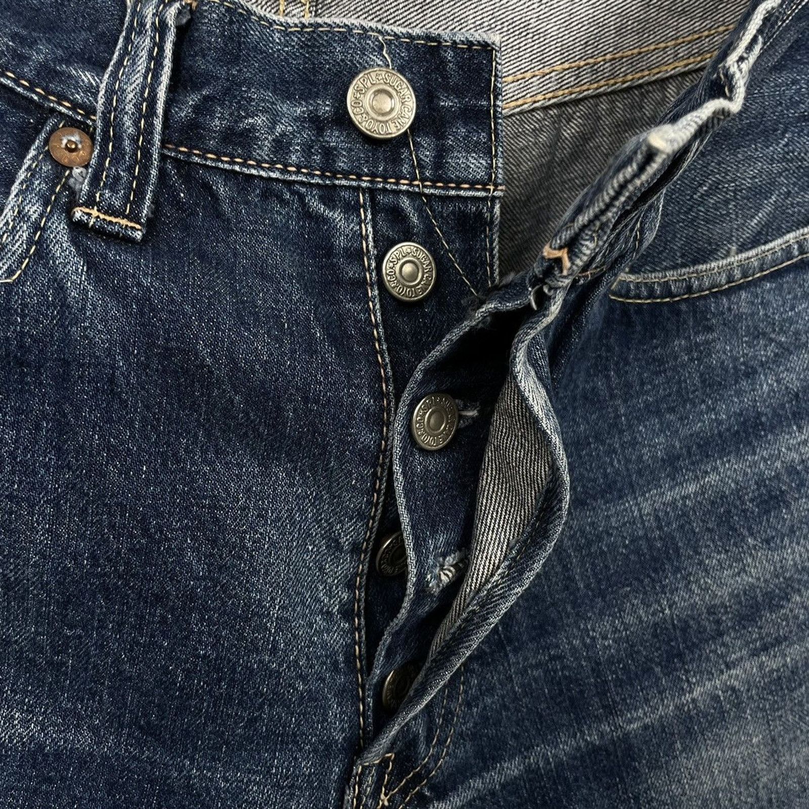 Harley Davidson × Japanese Brand × Vintage 🇯🇵VTG SUGAR CANE Stone Wash Denim Shorts Size US 29 - 4 Thumbnail
