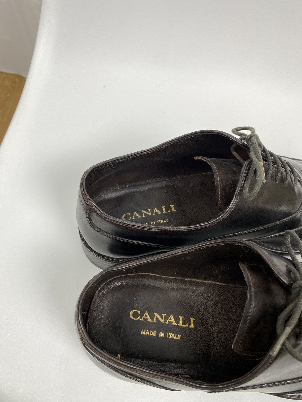Canali Canali Men's Italy Euro Size 43 US 10 Leather Dress Shoes Size US 10 / EU 43 - 9 Thumbnail