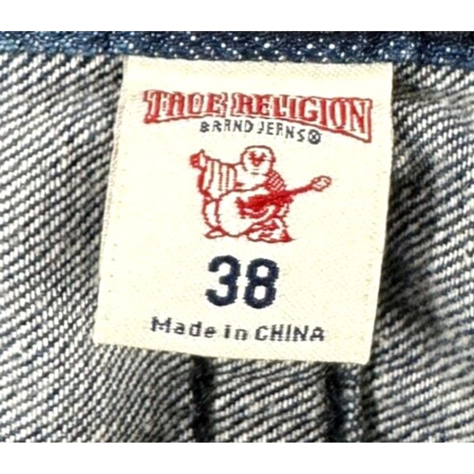 True Religion True Religion Jeans Mens 38 Blue Distressed Straight Denim Pocket Zipper Button Cap Size US 38 / EU 54 - 4 Thumbnail
